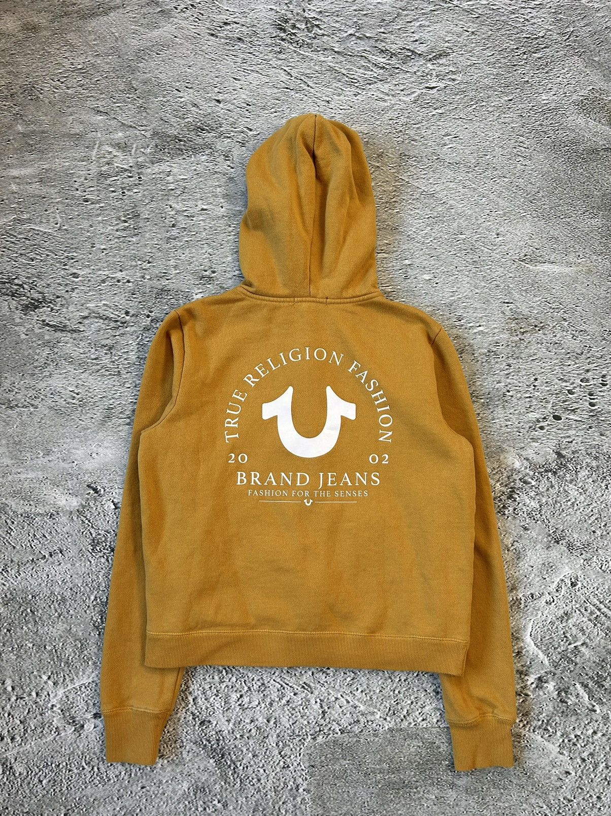 True Religion × Vintage True Religion vintage orange zip hoodie big logo Y2K Size US XS / EU 42 / 0 - 6 Thumbnail