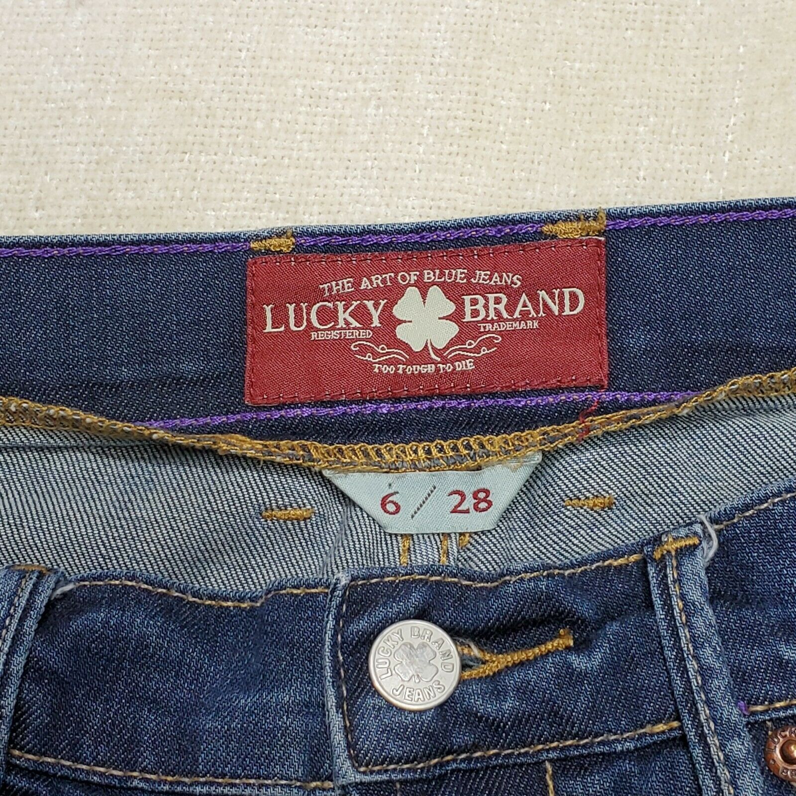 Lucky Brand Lucky Brand Sweet N Crop Denim Jeans Womens Size 6/28 Blue Size 29" - 6 Thumbnail