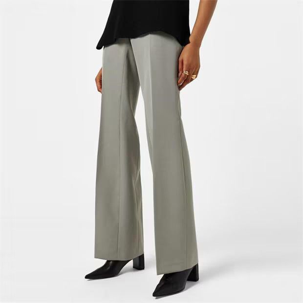 Jil Sander o1g2r1mq1024 Flare Trousers in Grey Size 25" / US 0 / IT 36 - 3 Thumbnail