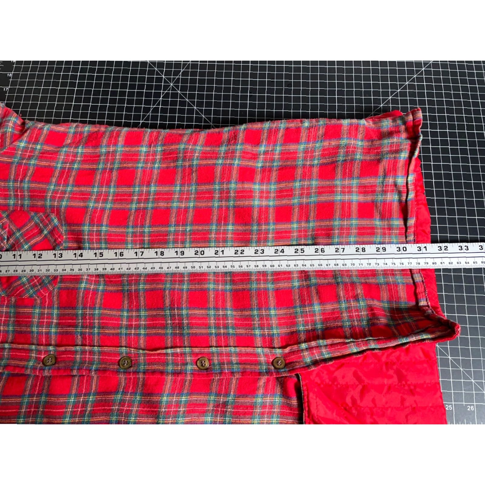 Vintage Vintage Country Touch 90s Quilted Flannel Shirt Jacket Men XL Red Green Tartan Plaid Shacket Grunge Workwear Casual Size US XL / EU 56 / 4 - 6 Thumbnail