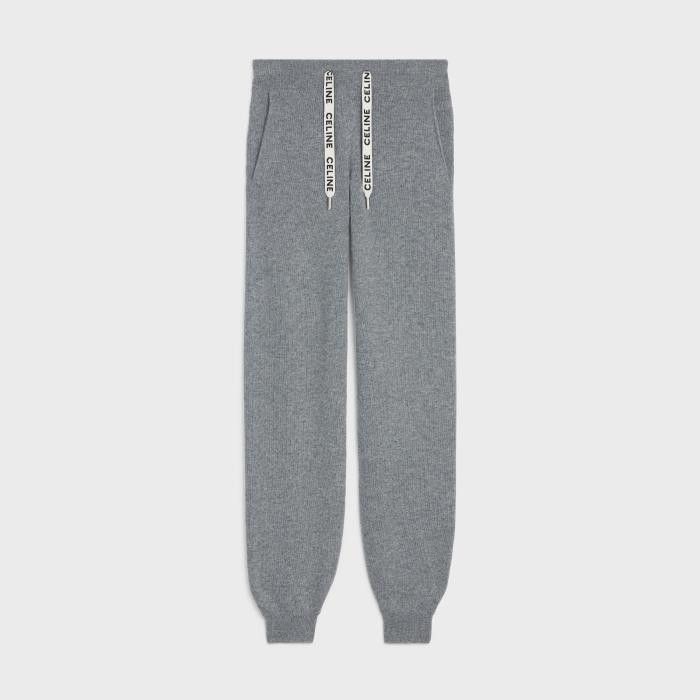 Celine o1w1db10125 2C33B700U Track Pant in Grey Size 28" / US 6 / IT 42 - 1 Thumbnail