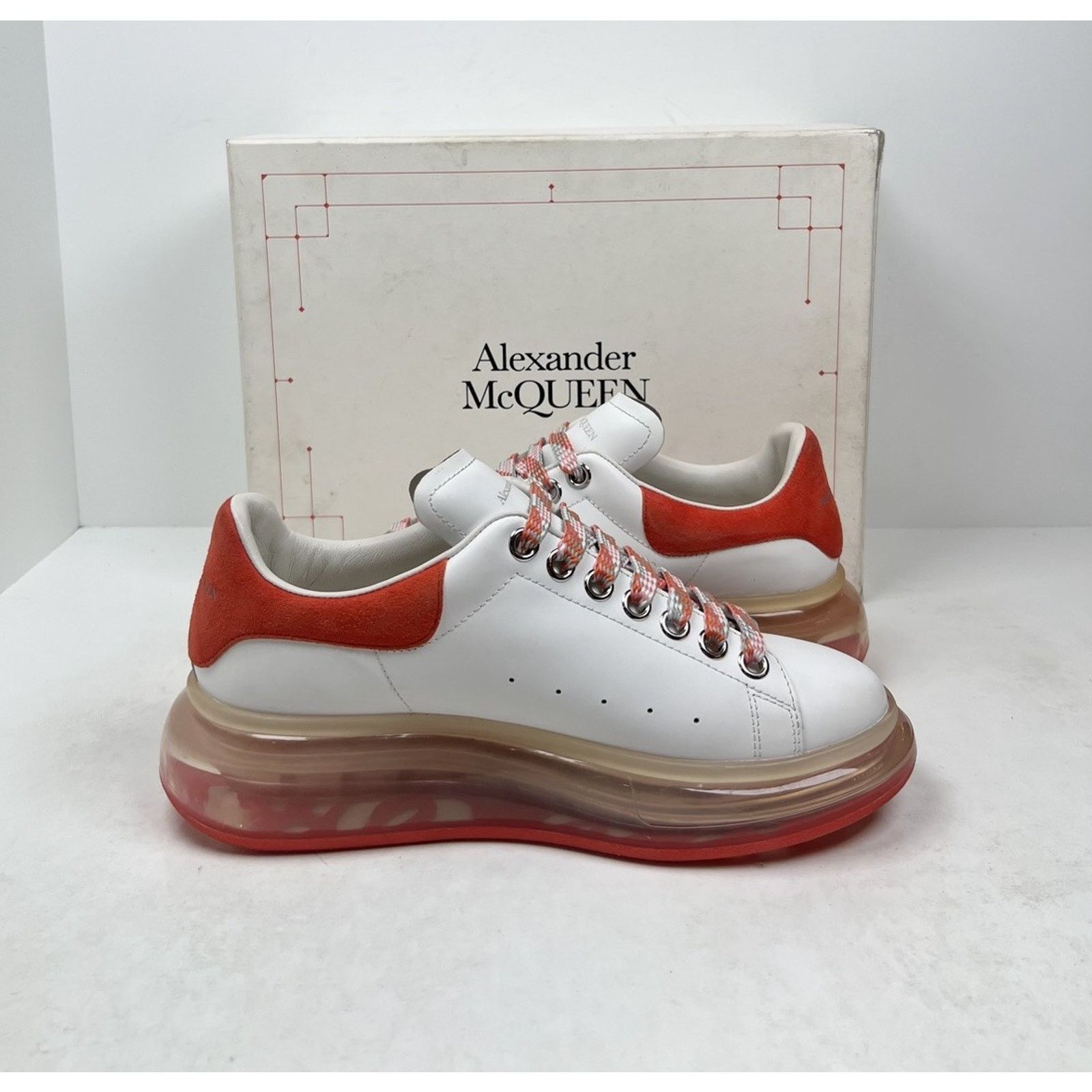 Alexander McQueen Size 38EU/8W - Alexander McQueen Clear Sole Sneakers🧡 Size US 8 / IT 38 - 5 Thumbnail