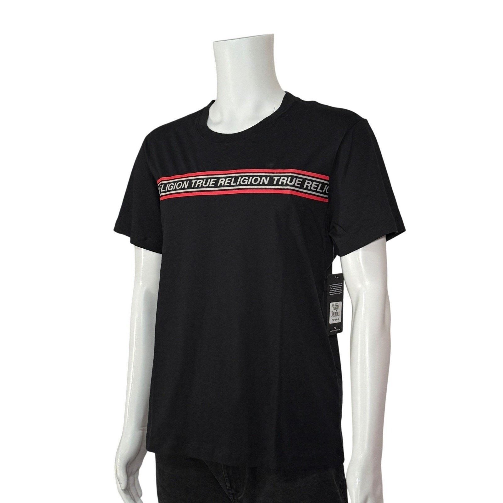 True Religion True Religion Black Contrast Logo Short Sleeve Tee Shirt M Size US M / EU 48-50 / 2 - 6 Thumbnail