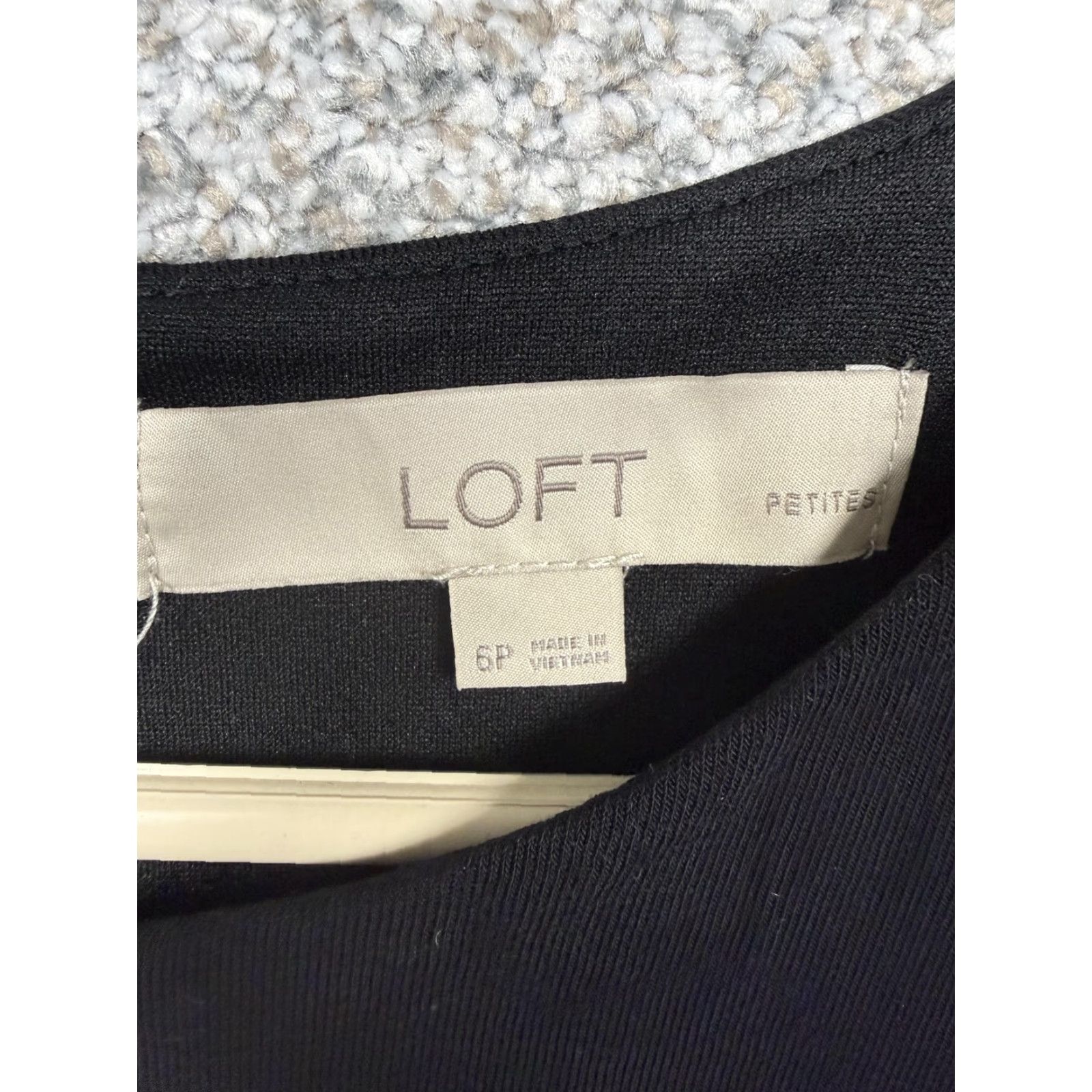 Loft LOFT Dress Petite 6P Black Cold Shoulder LBD Business Casual Minimalist Cocktail Women Size M / US 6-8 / IT 42-44 - 5 Thumbnail