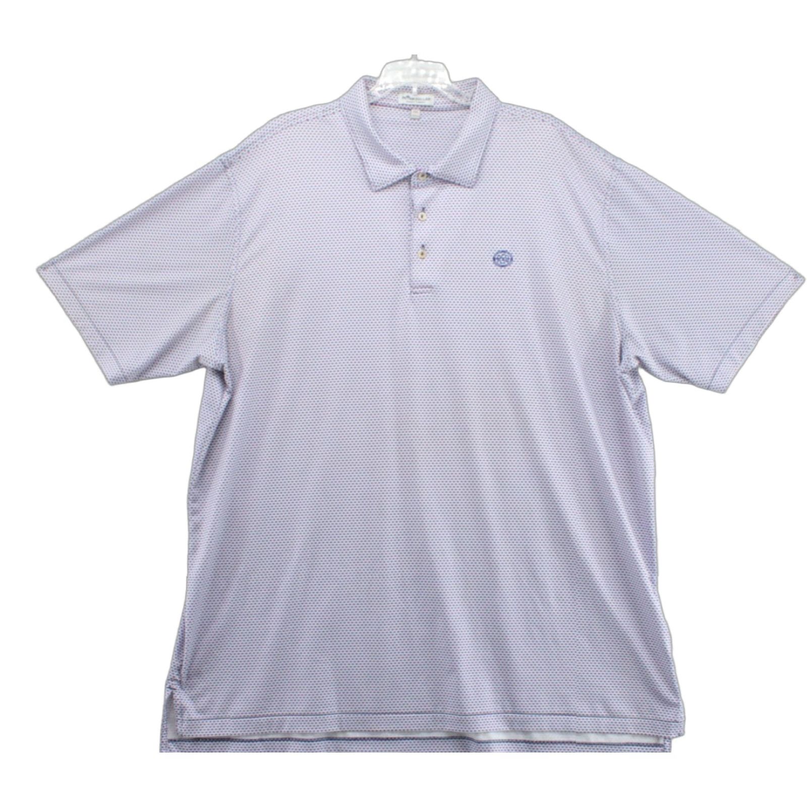Peter Millar Peter Millar Polo Shirt Blue Summer Comfort Men’s XXL Geometric Performance Golf Shirt Size US XXL / EU 58 / 5 - 1 Thumbnail