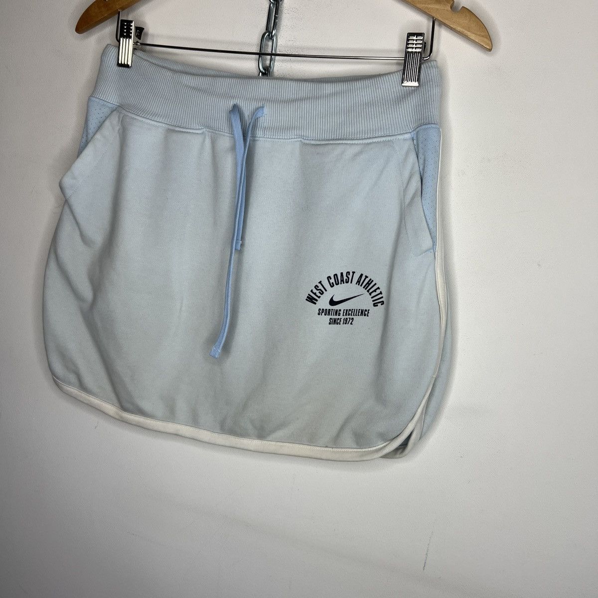 Nike × Vintage Vintage Nike Skirt Y2K Baby Blue Size 28" / US 6 / IT 42 - 2 Thumbnail