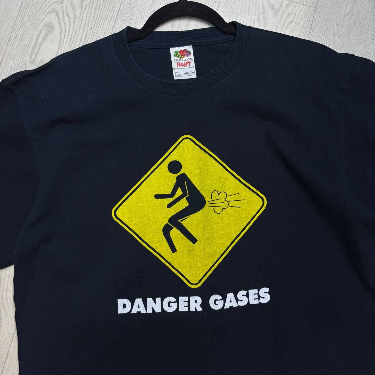 Other Crazy T-shirt vintage “Danger Gases” Size:L Size US L / EU 52-54 / 3 - 3 Thumbnail