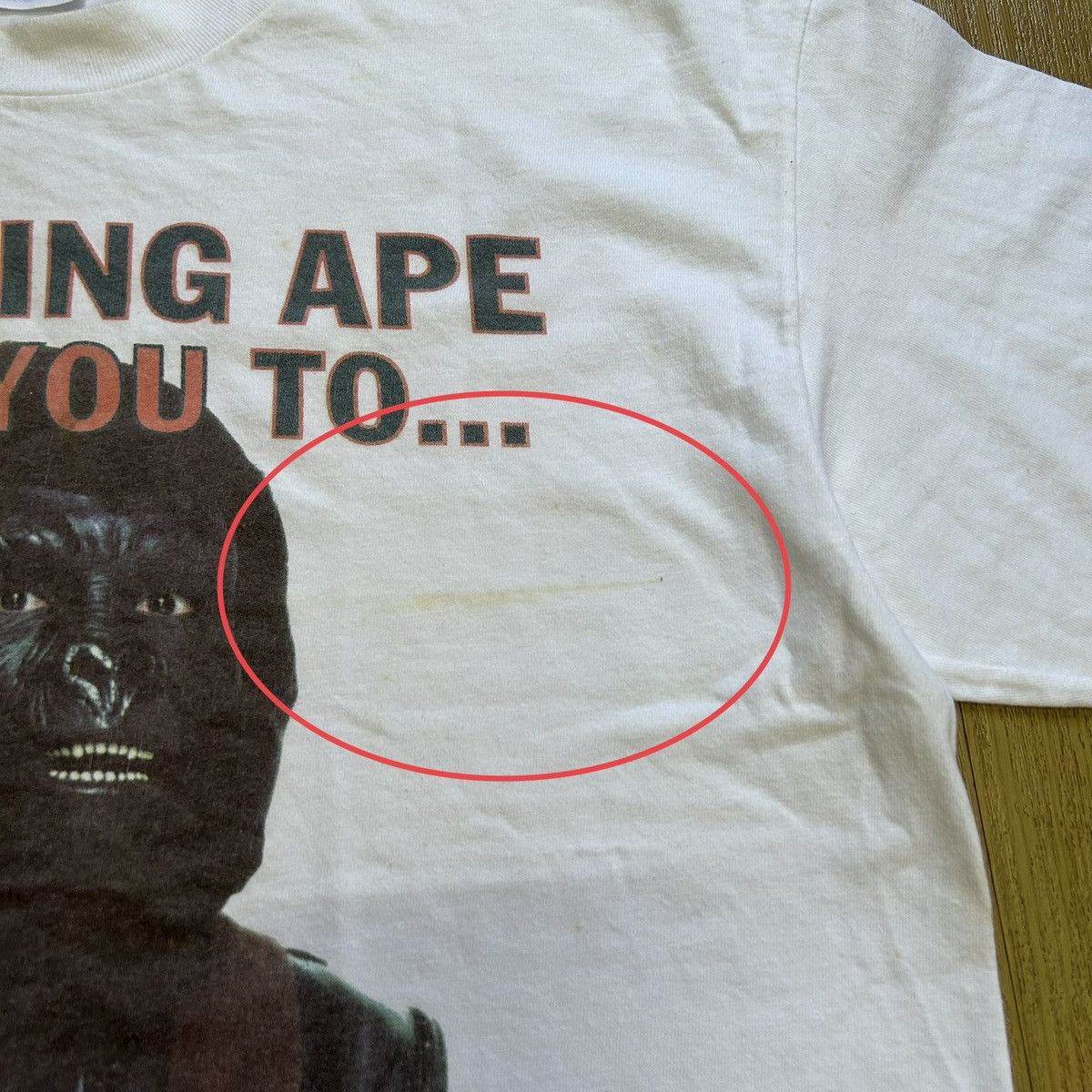 Bape Go Ape Tee Size US L / EU 52-54 / 3 - 8 Thumbnail