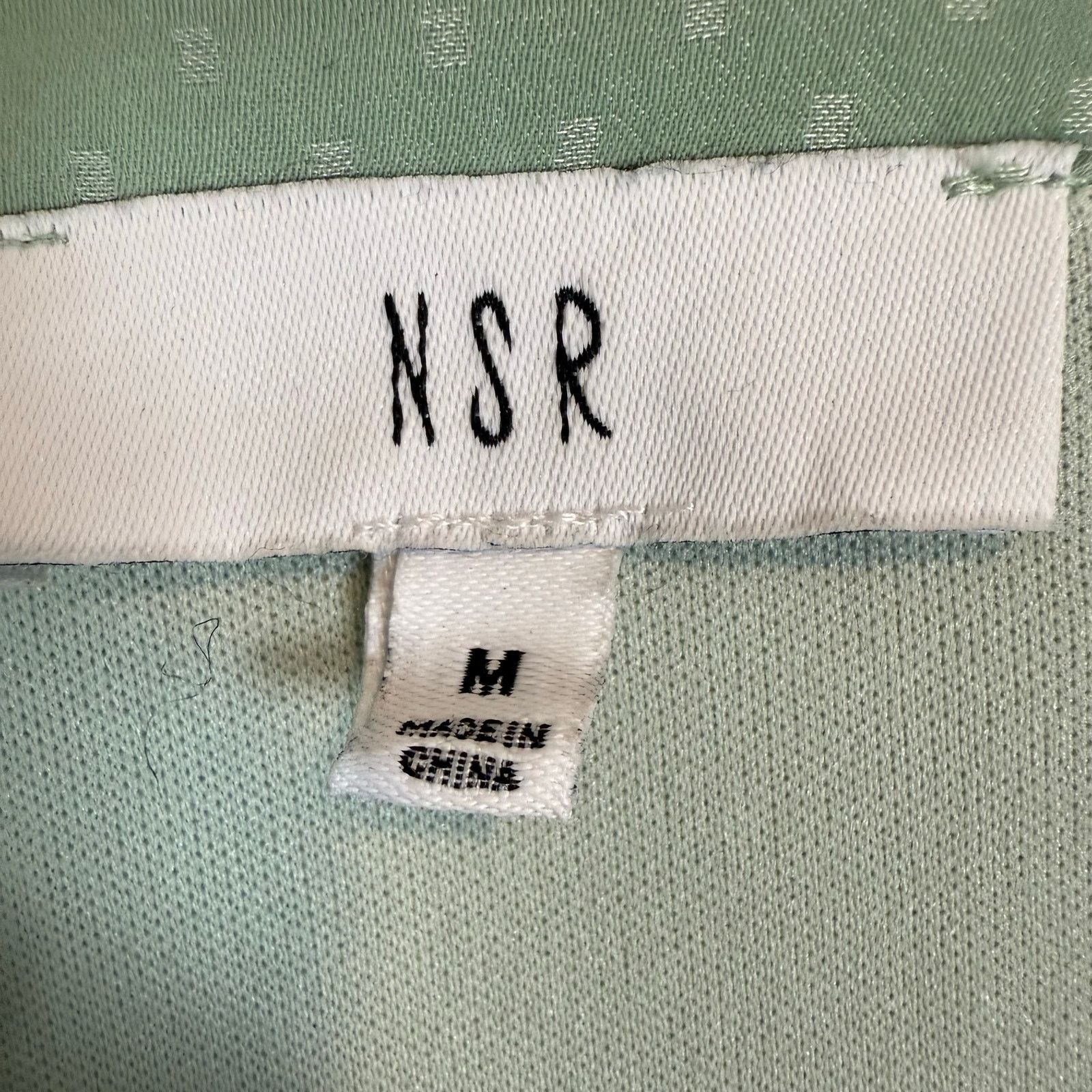 Other NSR Mint Green Tiered Peasant Mini Dress M Slit Skirt Ruffle Size M / US 6-8 / IT 42-44 - 9 Thumbnail
