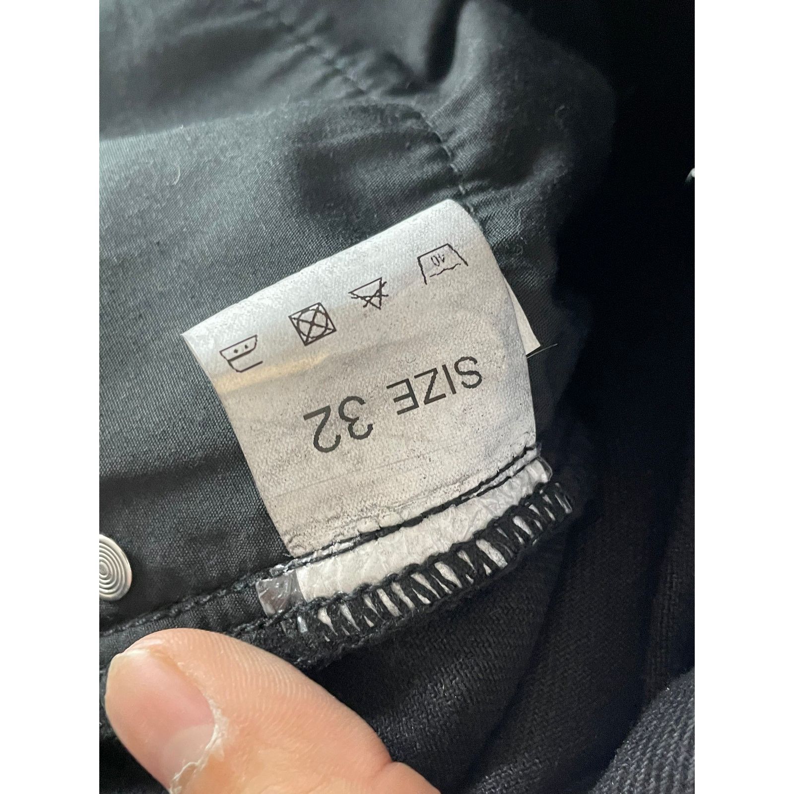 Vale Vale Stacked Black Jeans Used 32 Size US 32 / EU 48 - 3 Thumbnail