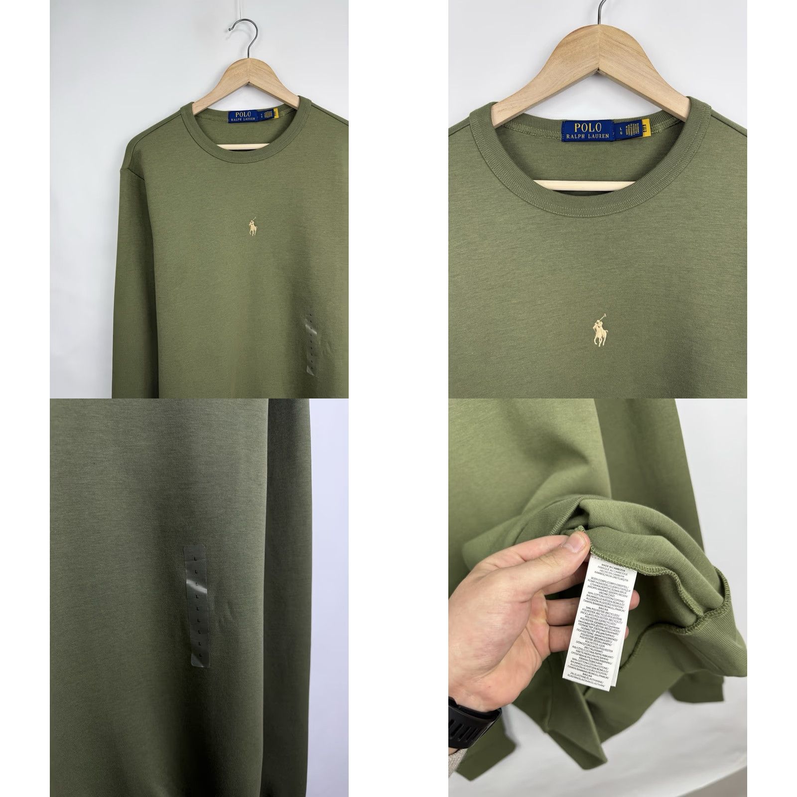Polo Ralph Lauren Polo Ralph Lauren Sweatshirt Olive Double Knit Pullover Size L Mens Rare New Size US L / EU 52-54 / 3 - 8 Thumbnail