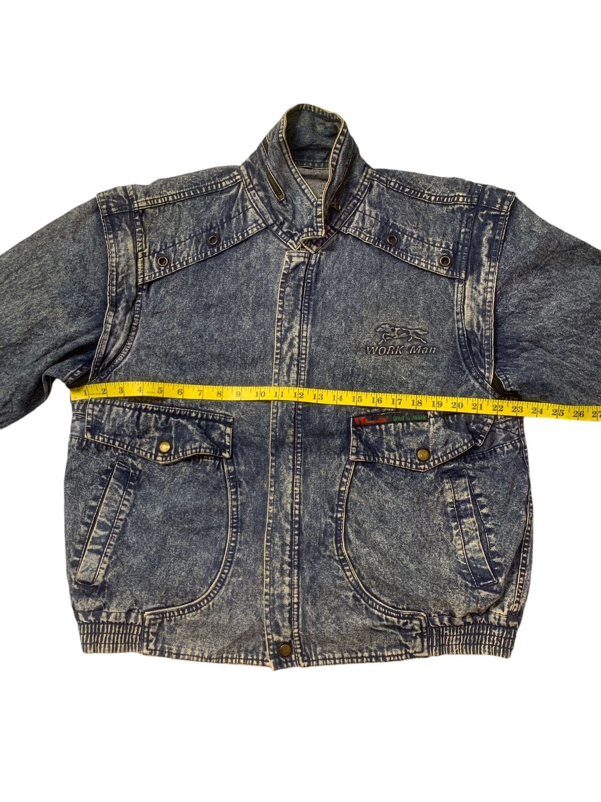 Japanese Brand × Vintage Rare Design Vintage Work Man 2 Way Denim Jackets Size US L / EU 52-54 / 3 - 10 Thumbnail