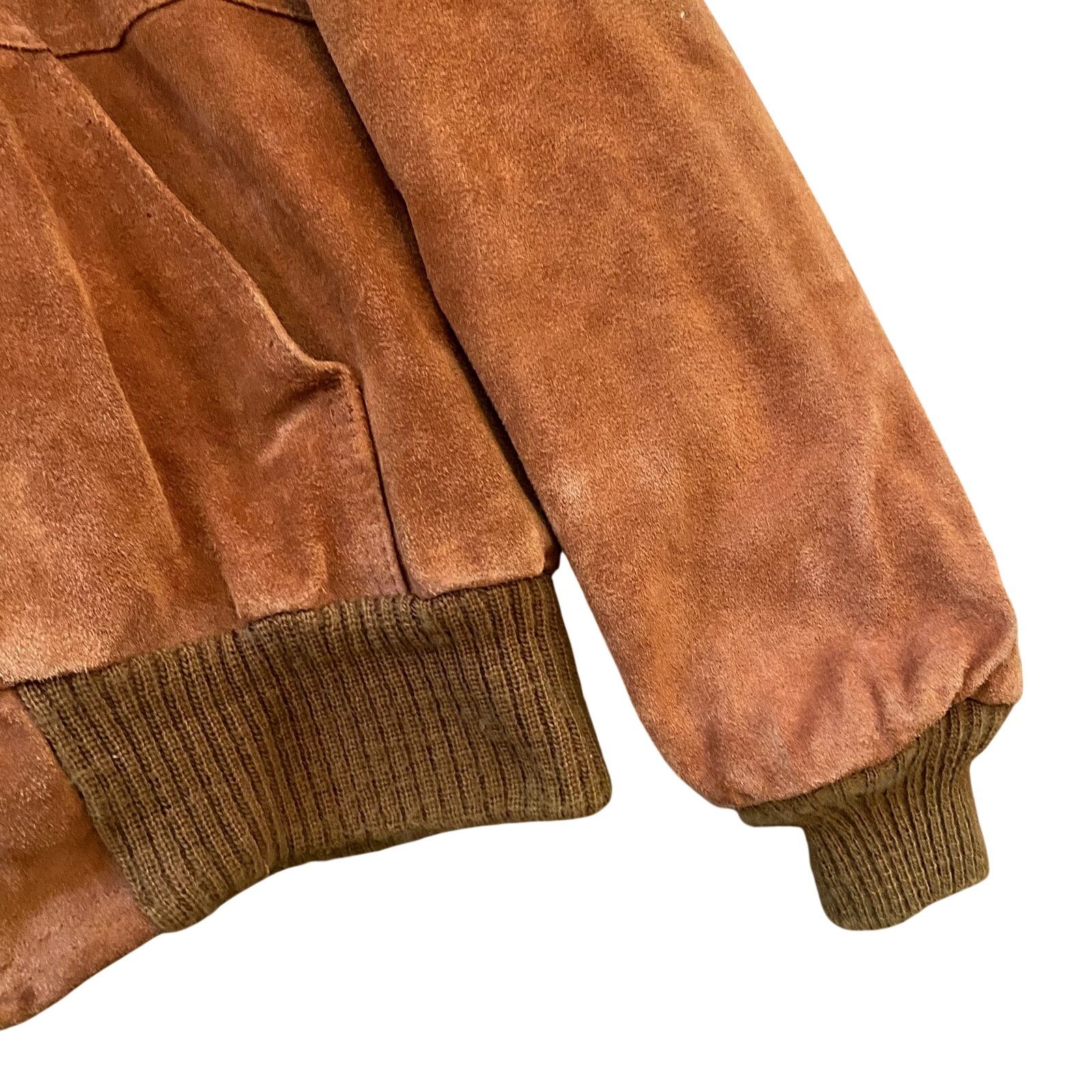 Vintage Vintage 70s Western Suede Cowhide Sherpa Lined Hoodie Jacket Size US M / EU 48-50 / 2 - 9 Thumbnail