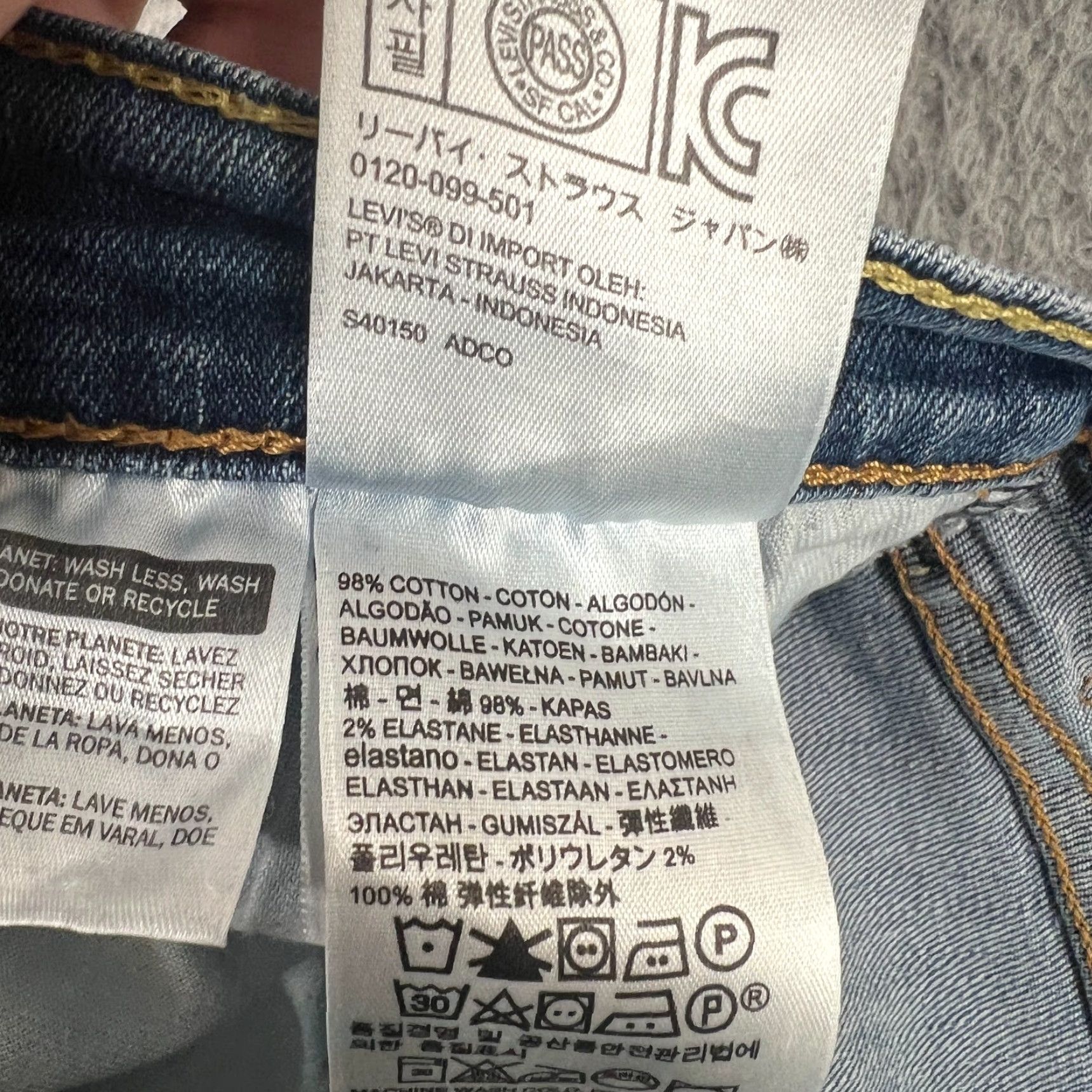 Levi's Levi's 559 Jeans Men's 31x28 Blue Denim Relaxed Straight Leg Vintage Grunge Style 559 Mens Jeans Size US 31 - 6 Thumbnail