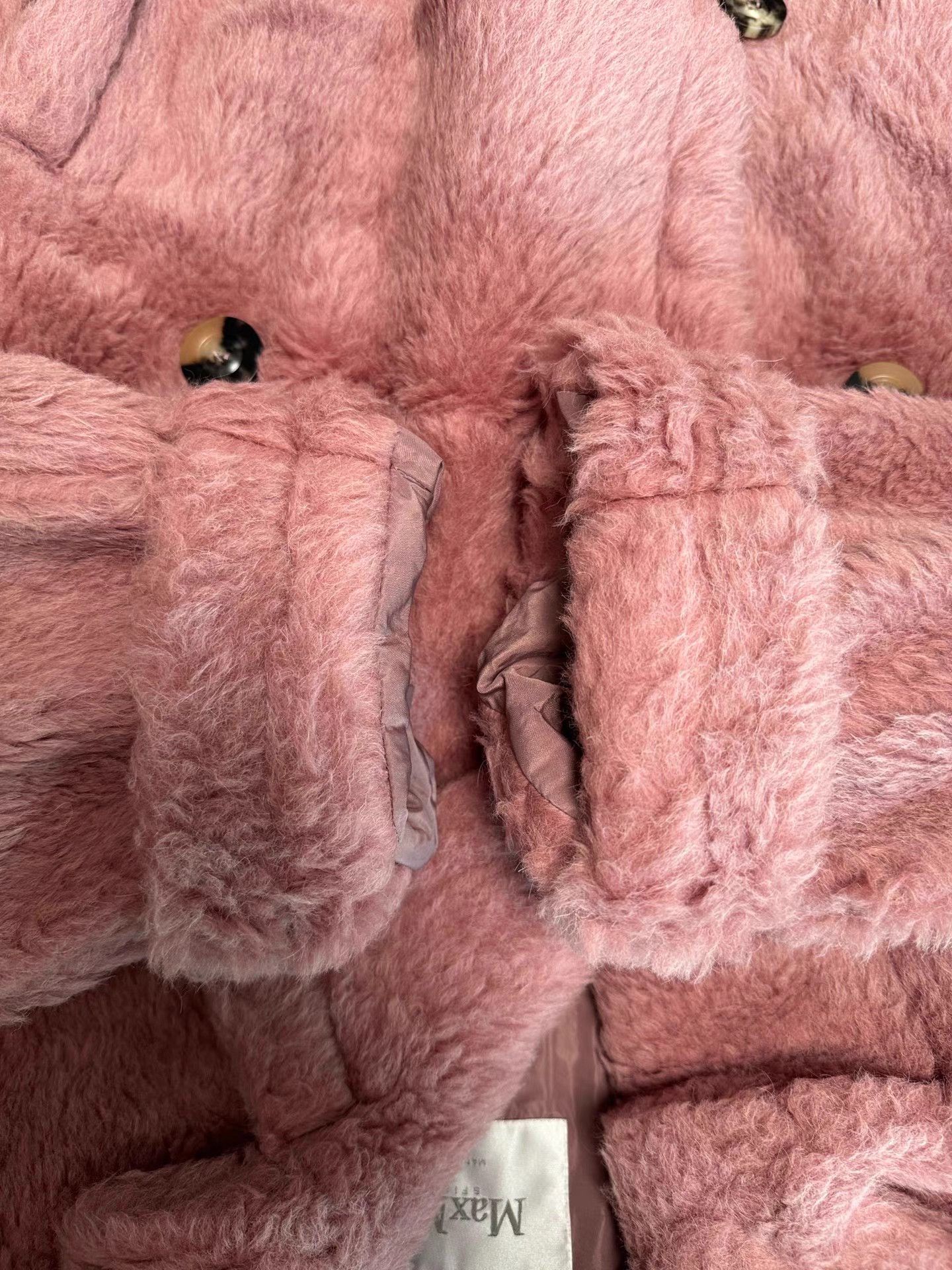 Max Mara MaxMara ZITTO Teddy Double-Breasted Coat K6 Size XXS / US 00 / IT 34 - 7 Thumbnail