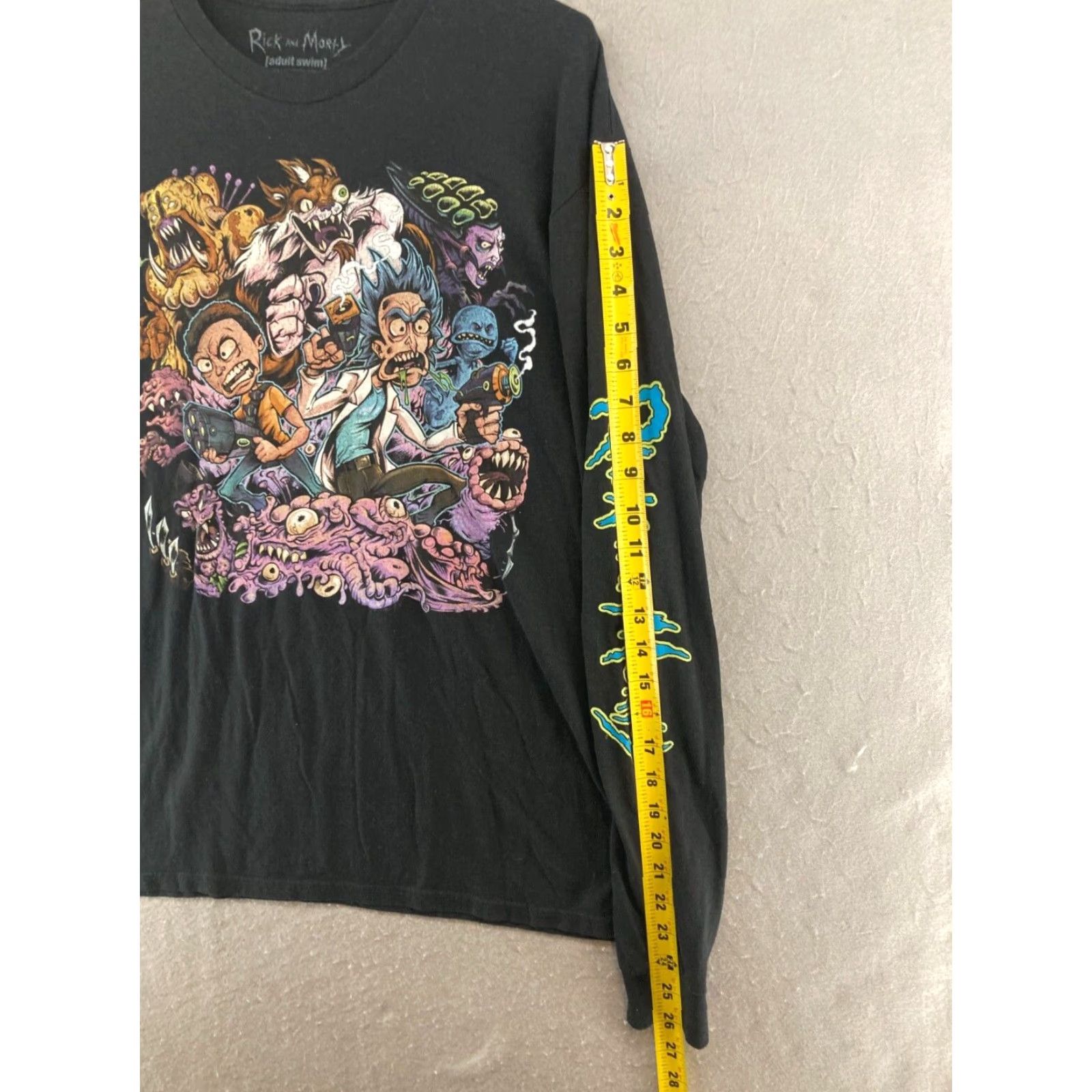 Ripple Junction VINTAGE Ripple Junction Rick and Morty T-Shirt Adult Long Sleeve Crew Neck Cotton Black Graphic Print Cartoon 90s Mens Size US L / EU 52-54 / 3 - 6 Thumbnail