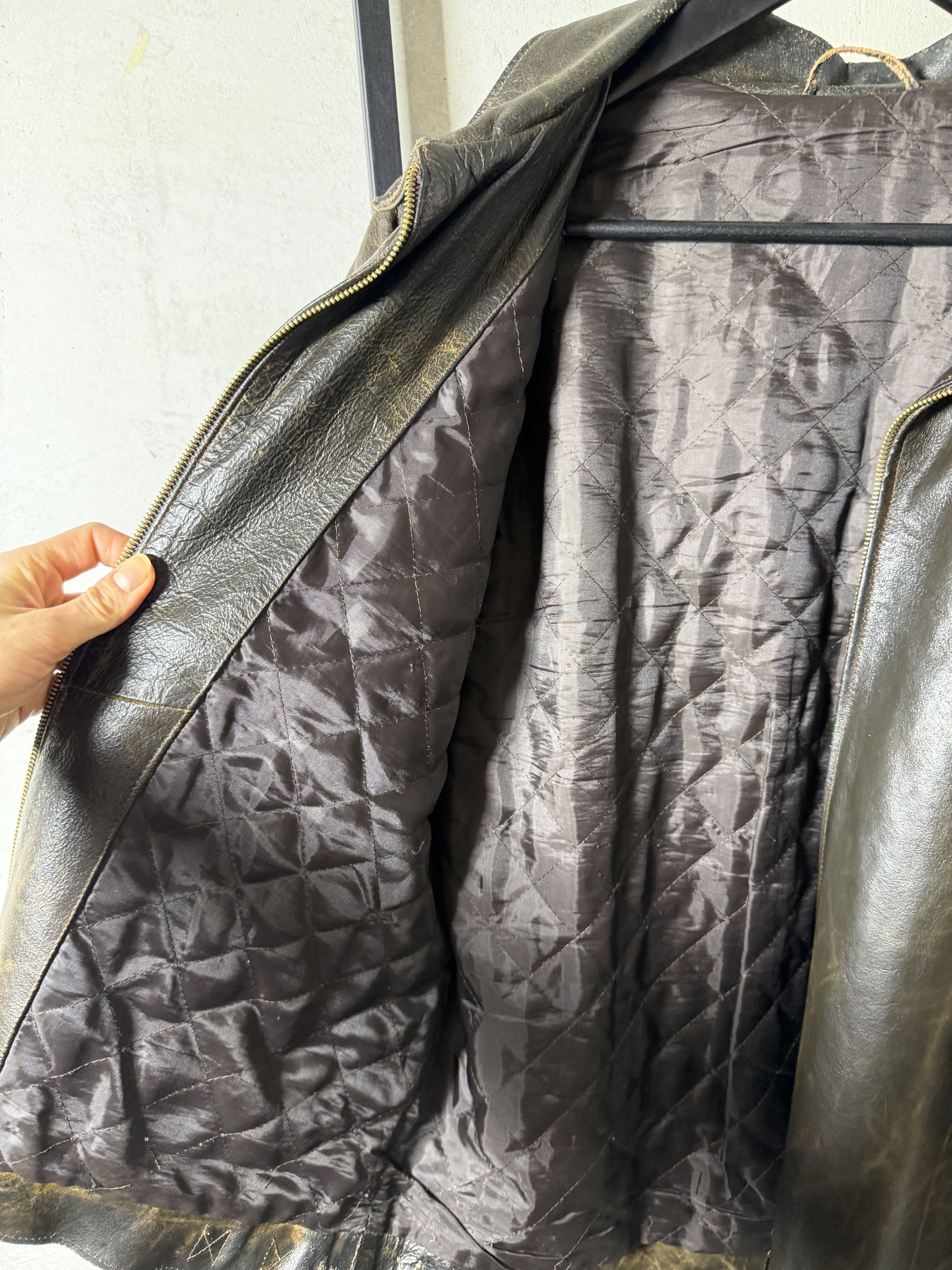 Genuine Leather Boxy Italian Genuine Leather Padded Jacket Size US XXL / EU 58 / 5 - 4 Thumbnail