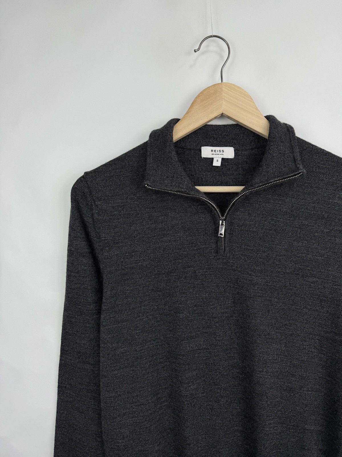 Reiss 🇬🇧 Reiss Luxury 100% Merino Wool Sweater Polo Long Sleeve Size US S / EU 44-46 / 1 - 3 Thumbnail