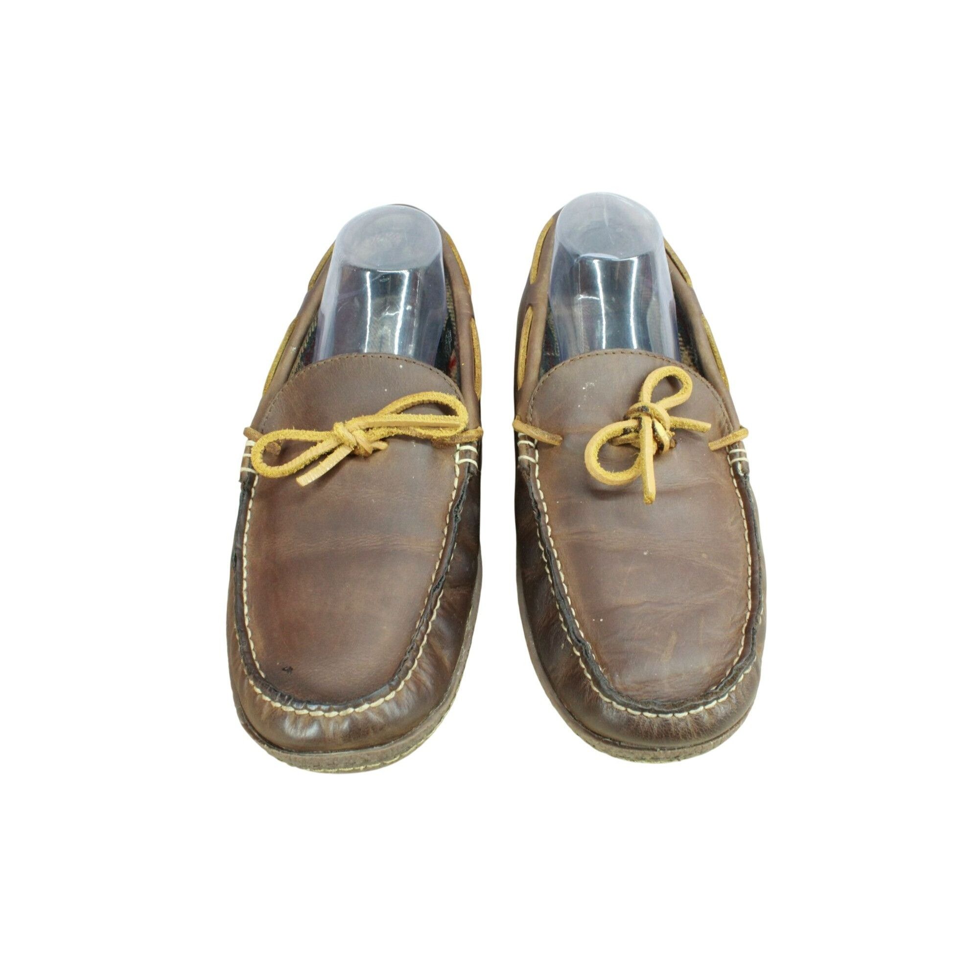 L.L. Bean LL Bean Men's Brown Leather Flannel Lined Classic Style Hand Size US 11 / EU 44 - 5 Thumbnail