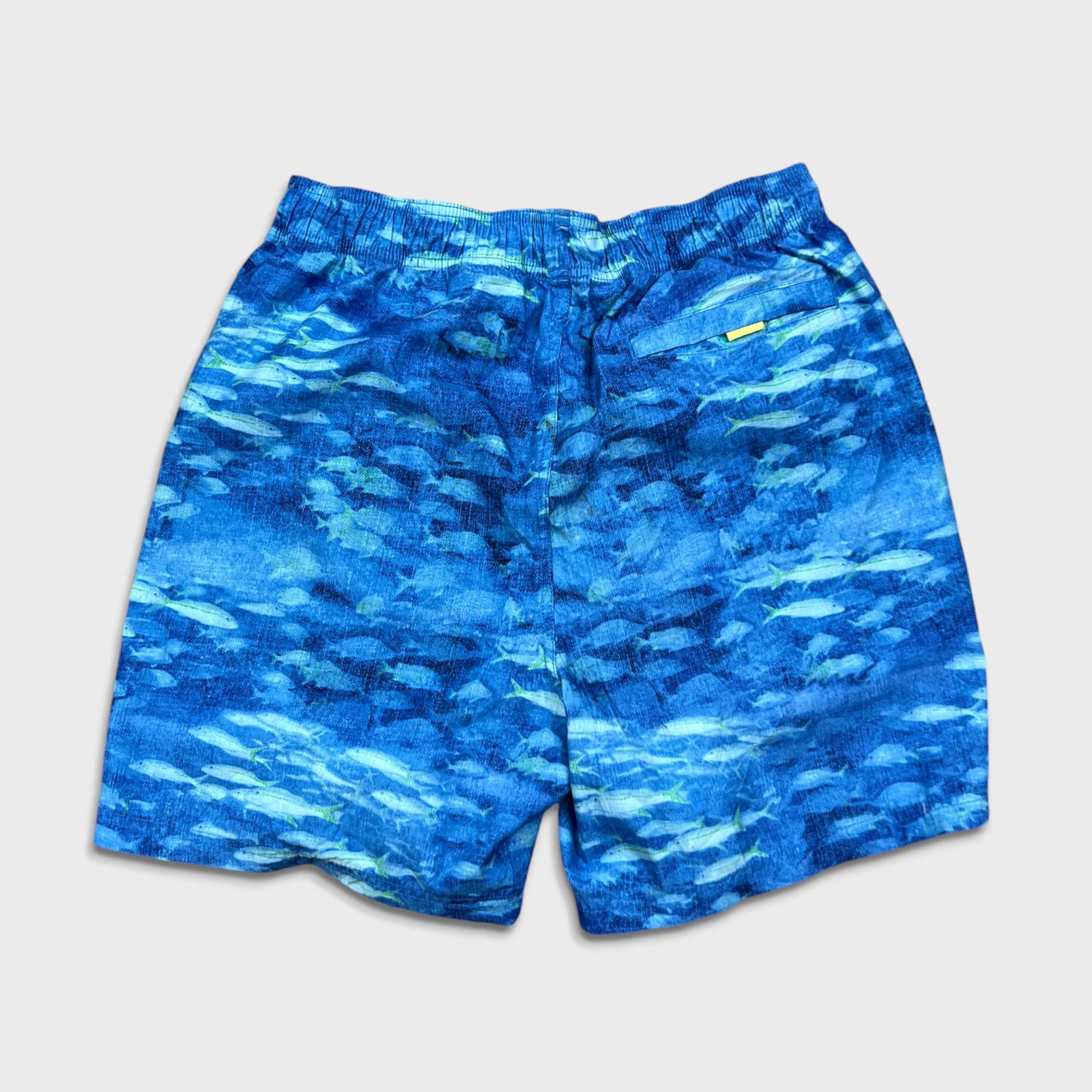 Nautica × Vintage Nautica Shorts Medium AOP Graphic Fish Lined Pocketed 90s Size US 30 / EU 46 - 4 Thumbnail
