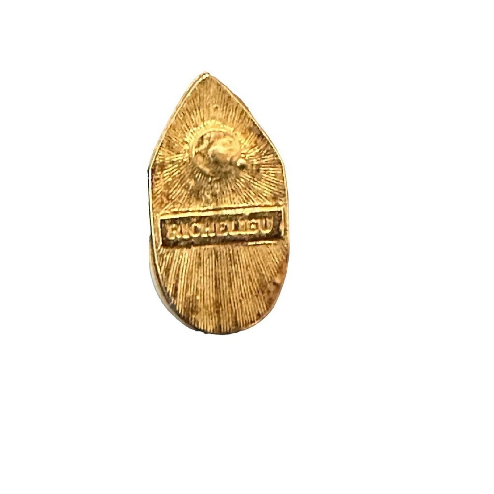 Designer Elegant Gold Tone Drop Earrings by Richelieu Size ONE SIZE - 5 Thumbnail