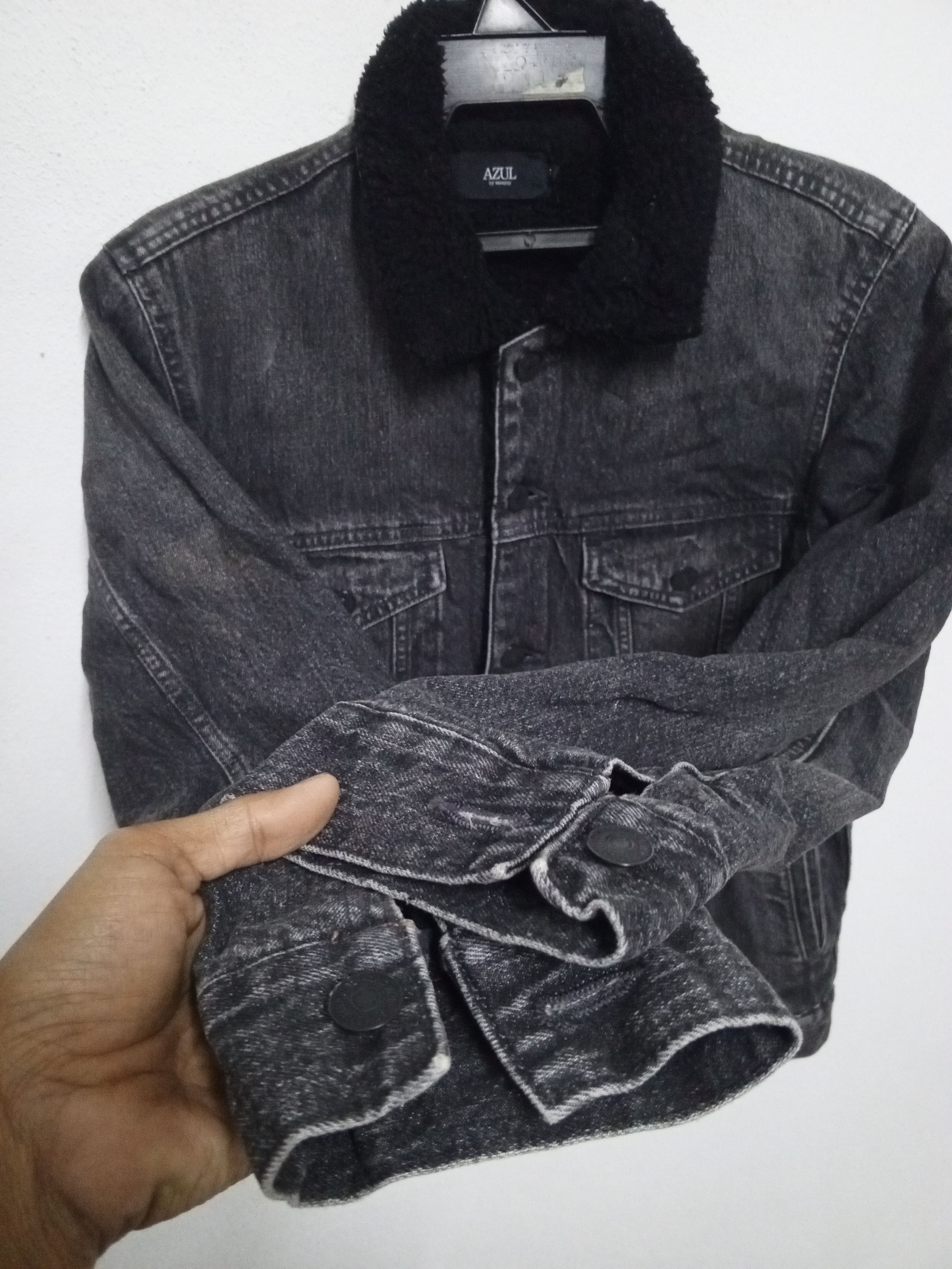 MOUSSY AZUL BY MOUSSY DENIM JACKET WOOL Size US L / EU 52-54 / 3 - 6 Thumbnail