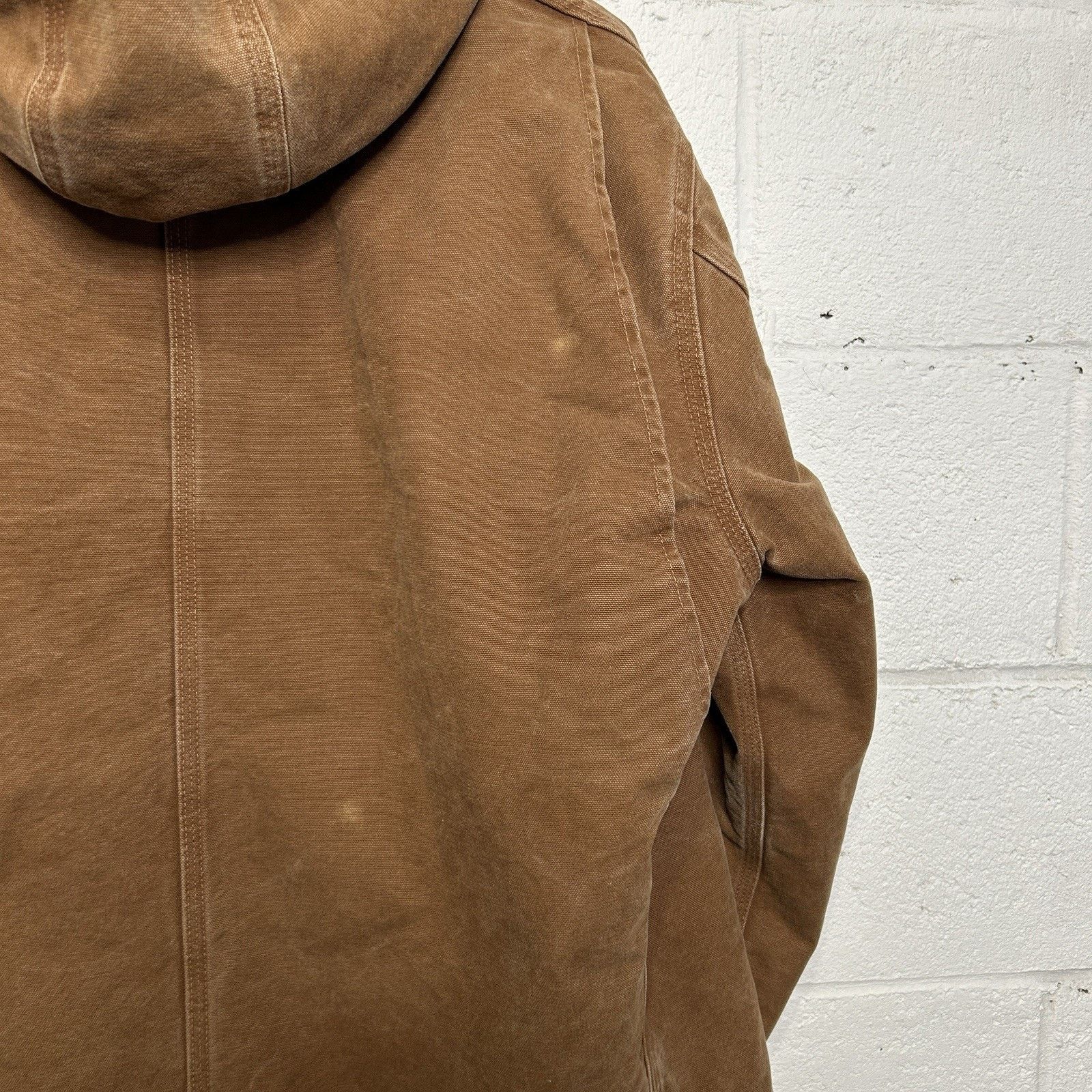 Carhartt Y2K Carhartt Sherpa-Lined Hooded Detroit Jacket “Brown” J141 Size US XL / EU 56 / 4 - 11 Thumbnail