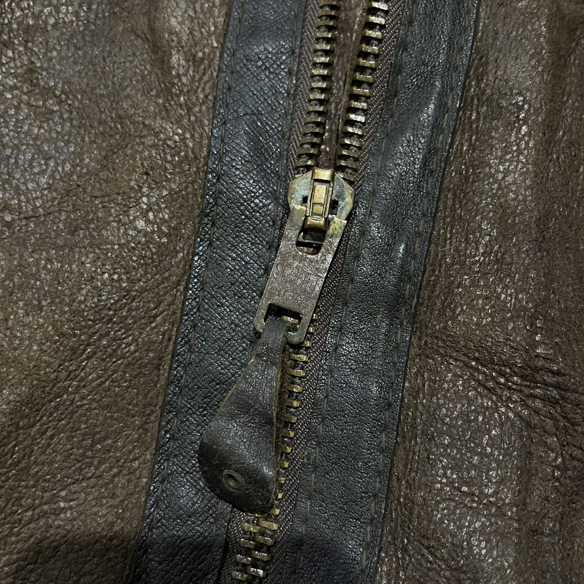 Schott × Vintage Vintage 90s schott bross inc b-3 usaf flight leather jacket Size US L / EU 52-54 / 3 - 6 Thumbnail