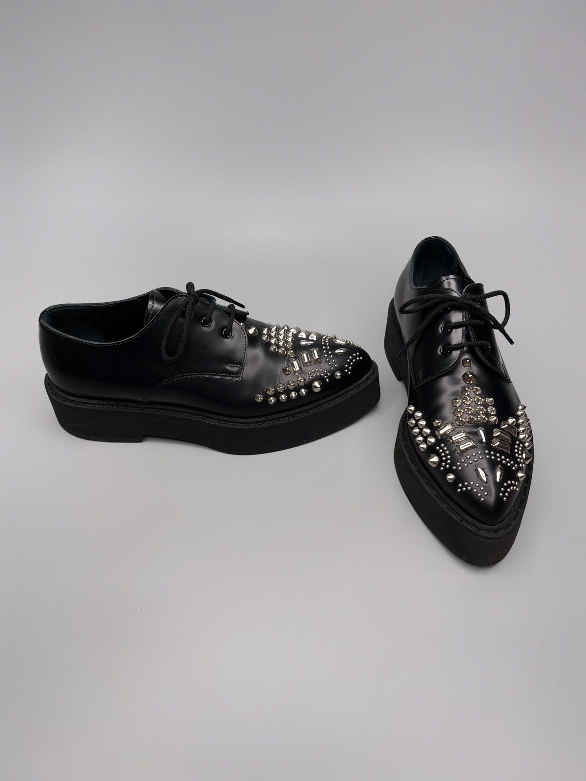 Alexander McQueen Alexander McQueen Studded Platform Shoes Size US 5.5 / EU 38 - 6 Thumbnail