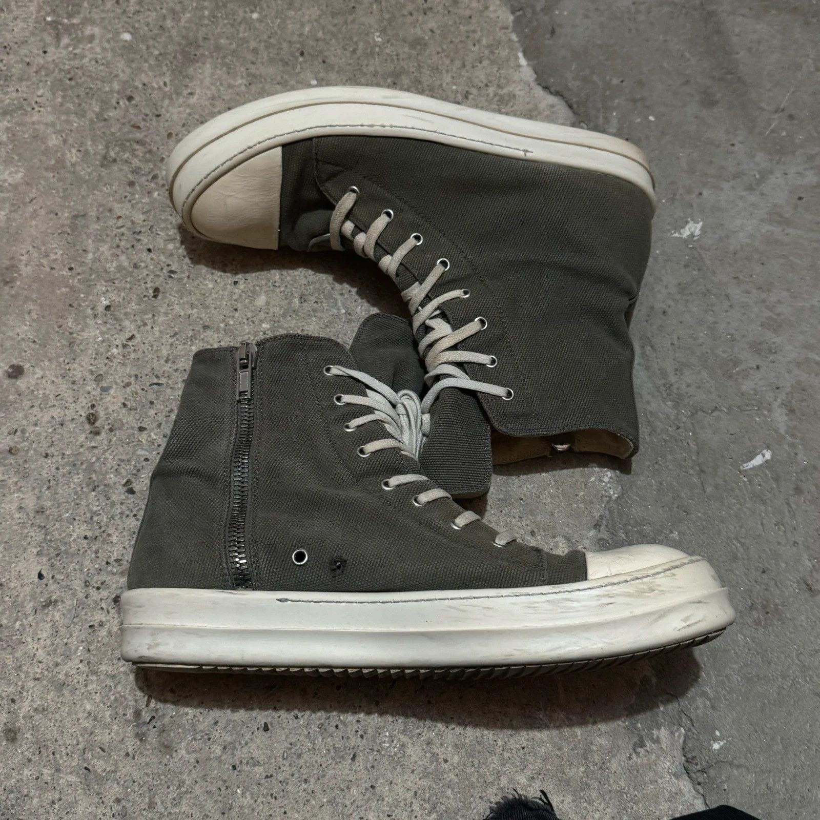 Rick owens drkshdw high top ramones