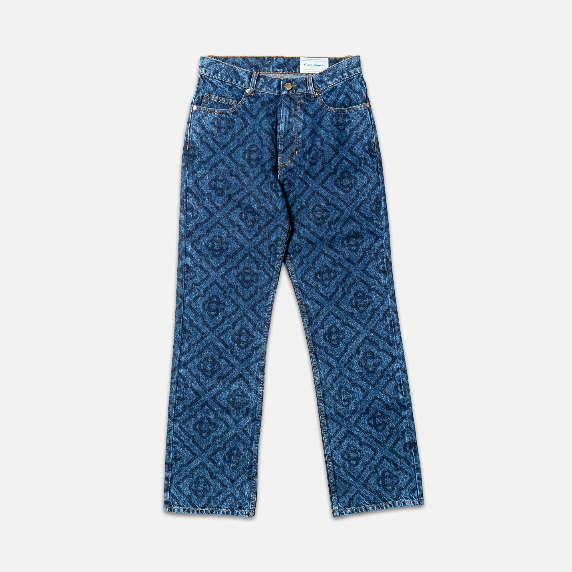 Casablanca o1mle0326 Denim Jeans Laser Monogram in Dark Blue Size US 30 / EU 46 - 1 Thumbnail