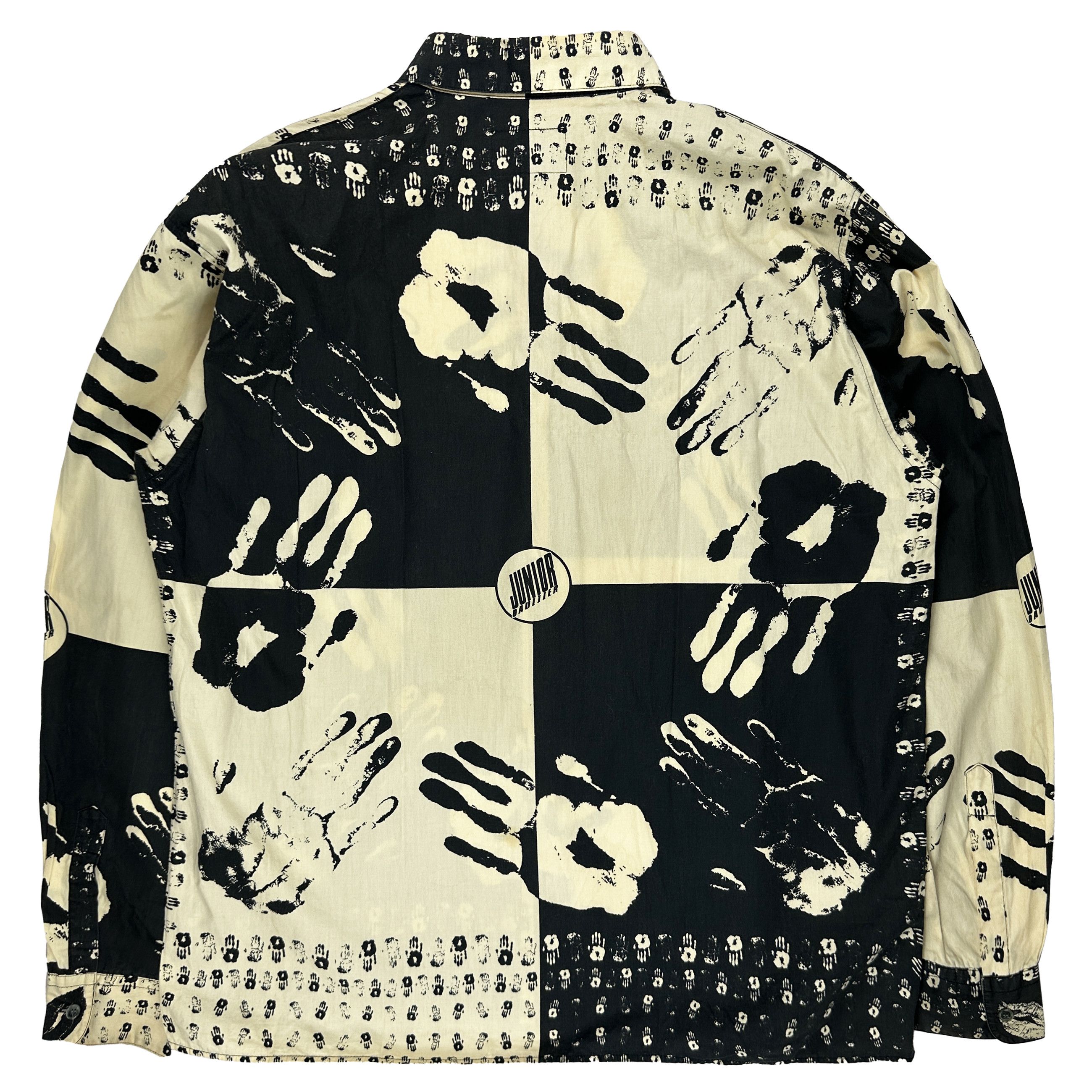 Jean Paul Gaultier 90's Handprint Button Up Size US M / EU 48-50 / 2 - 2 Thumbnail