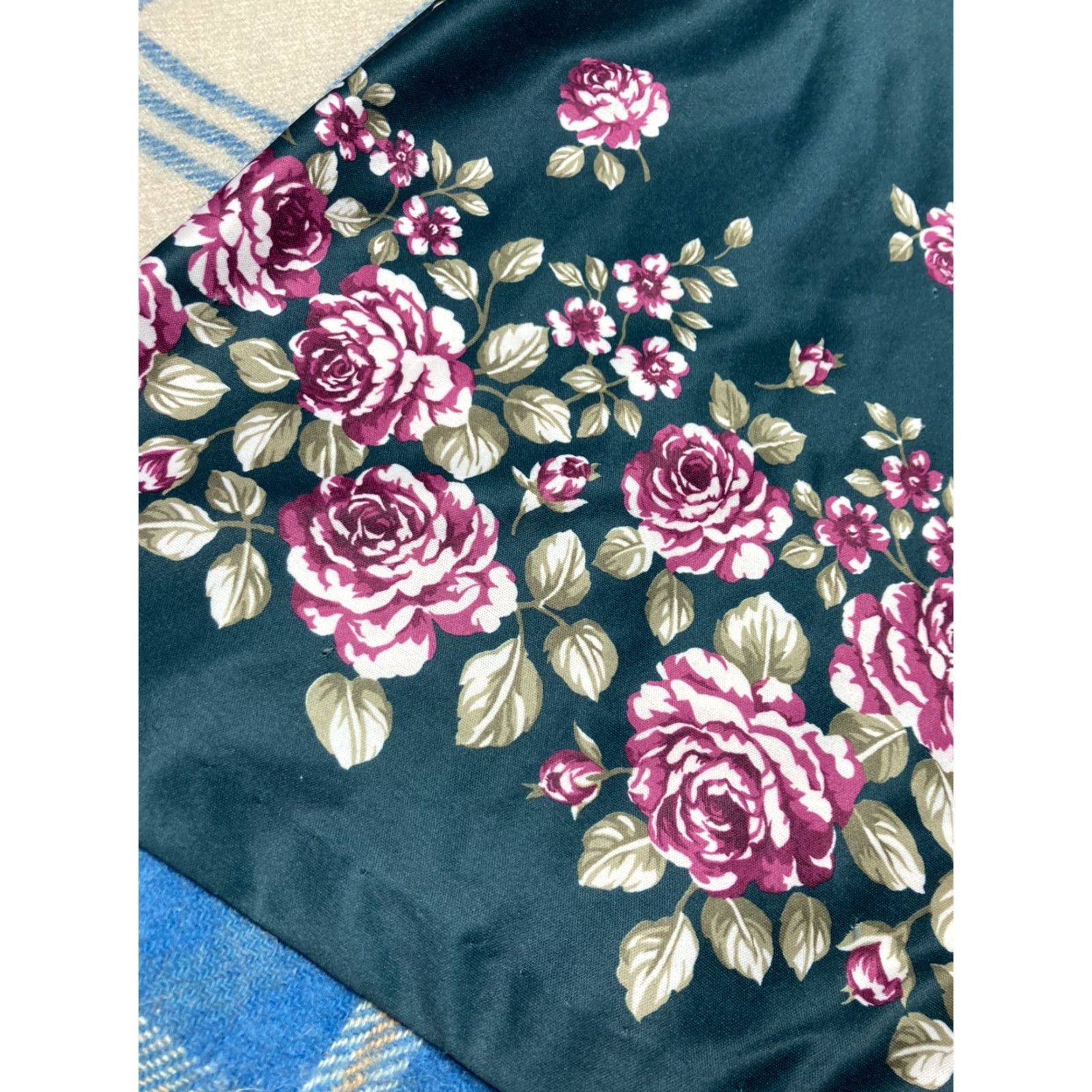 Vintage VINTAGE carriage court floral dress Pearl Snap flower rose made USA Womens M Green Dress Size M / US 6-8 / IT 42-44 - 3 Thumbnail
