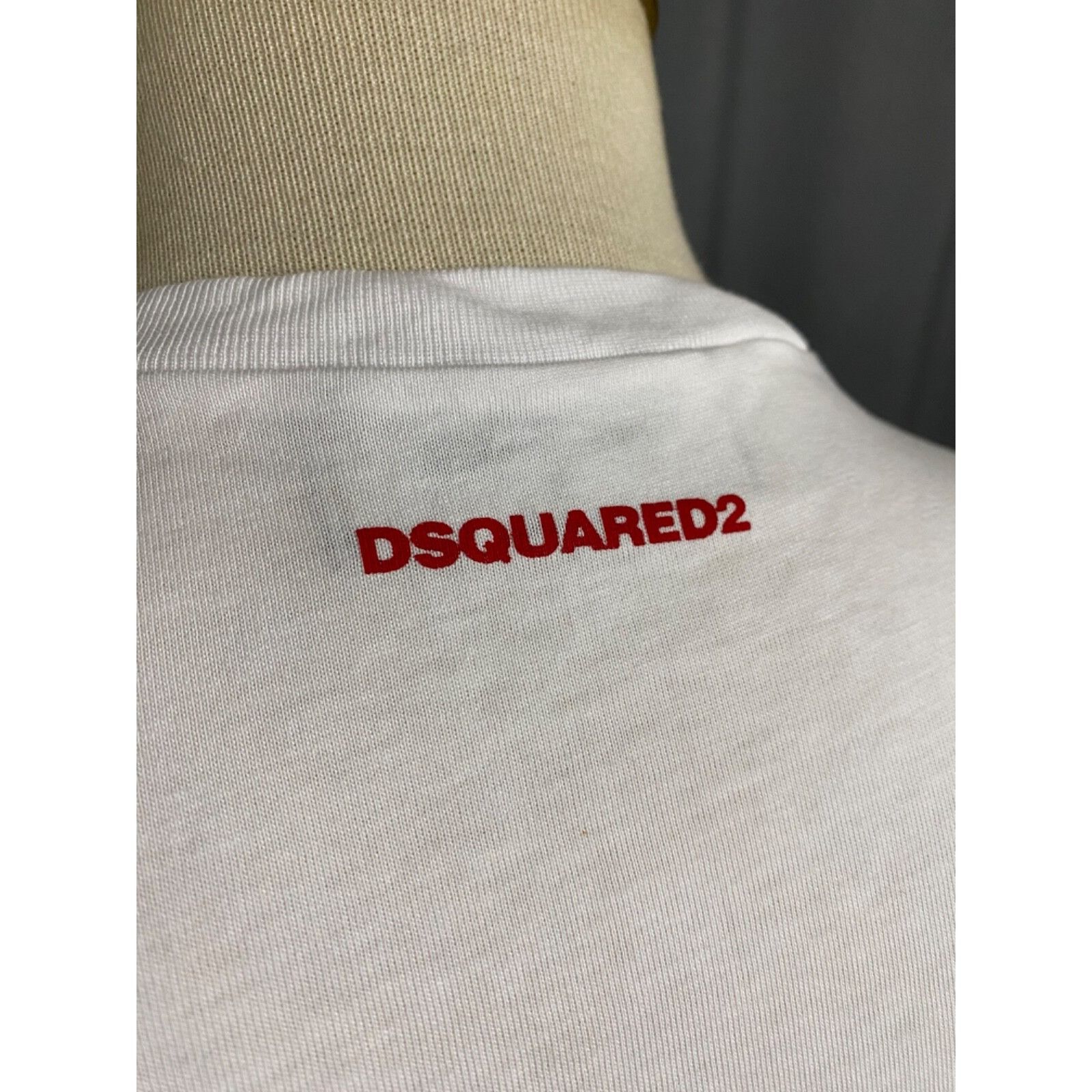 Dsquared2 Dsquared2 Big Logo Men's White T-Shirt Size M Size US M / EU 48-50 / 2 - 9 Thumbnail