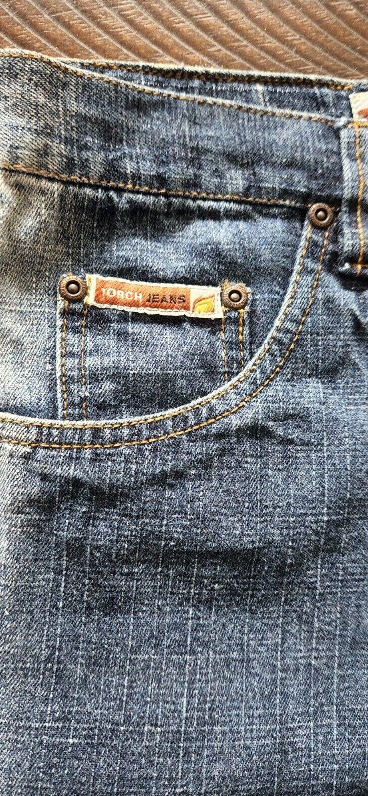 Designer Vintage Torch Brand Baggy Blue Jeans Womens 2XL Size 42" / US 20 - 3 Thumbnail