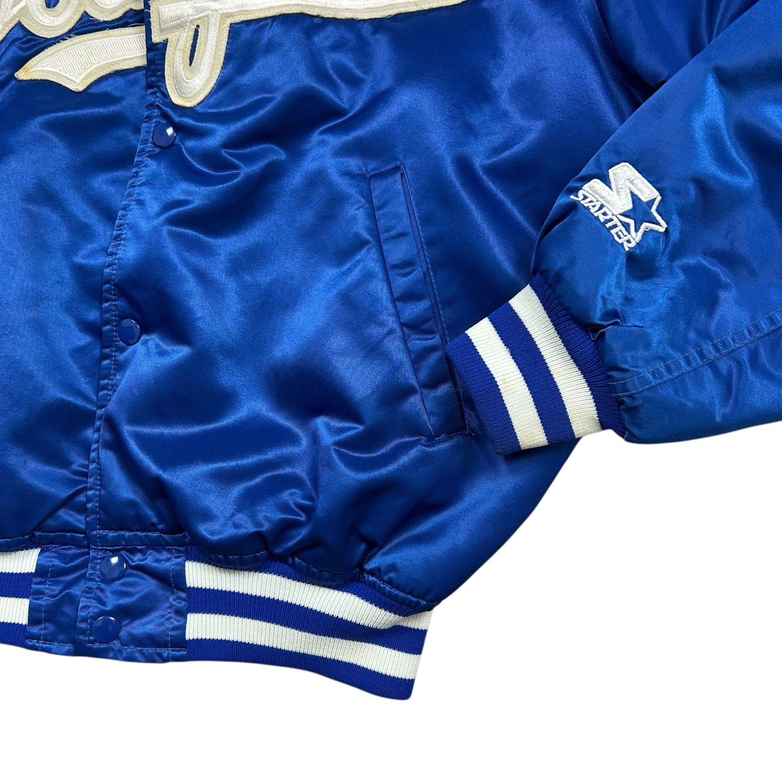 MLB RARE VTG 90s Dodgers Valenzuela 34 STARTER SATIN JACKET Size US M / EU 48-50 / 2 - 6 Thumbnail