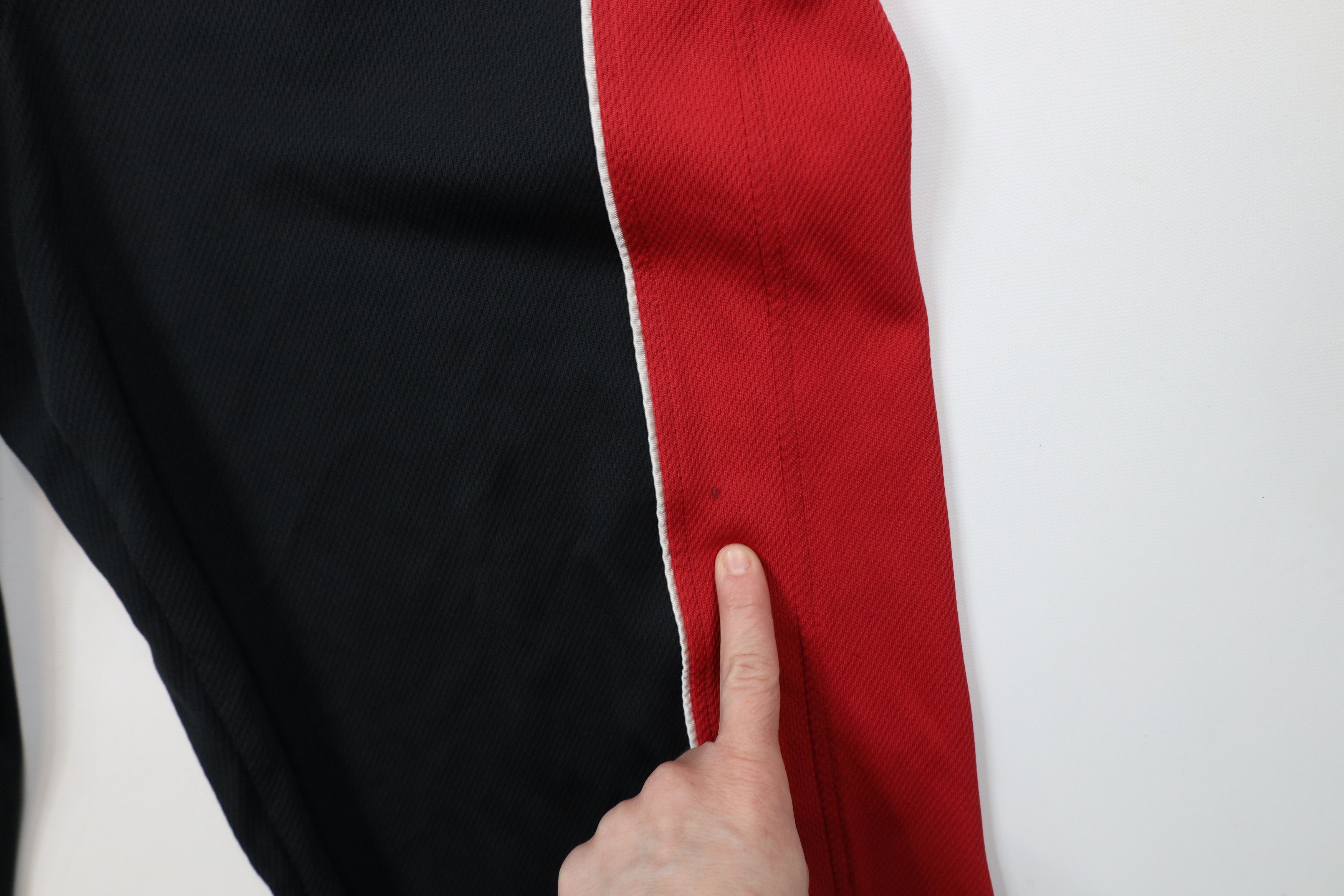 Nike × Vintage Vintage Nike Basketball Mini Swoosh Wide Leg Pants Black Size US 36 / EU 52 - 7 Thumbnail