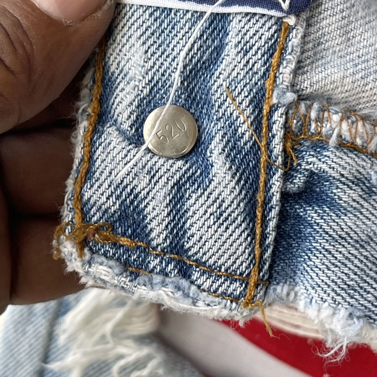 Levi's 90s Levi’s 501 Reworked Americana Paint Splatter Denim Jeans Size US 32 / EU 48 - 17 Thumbnail