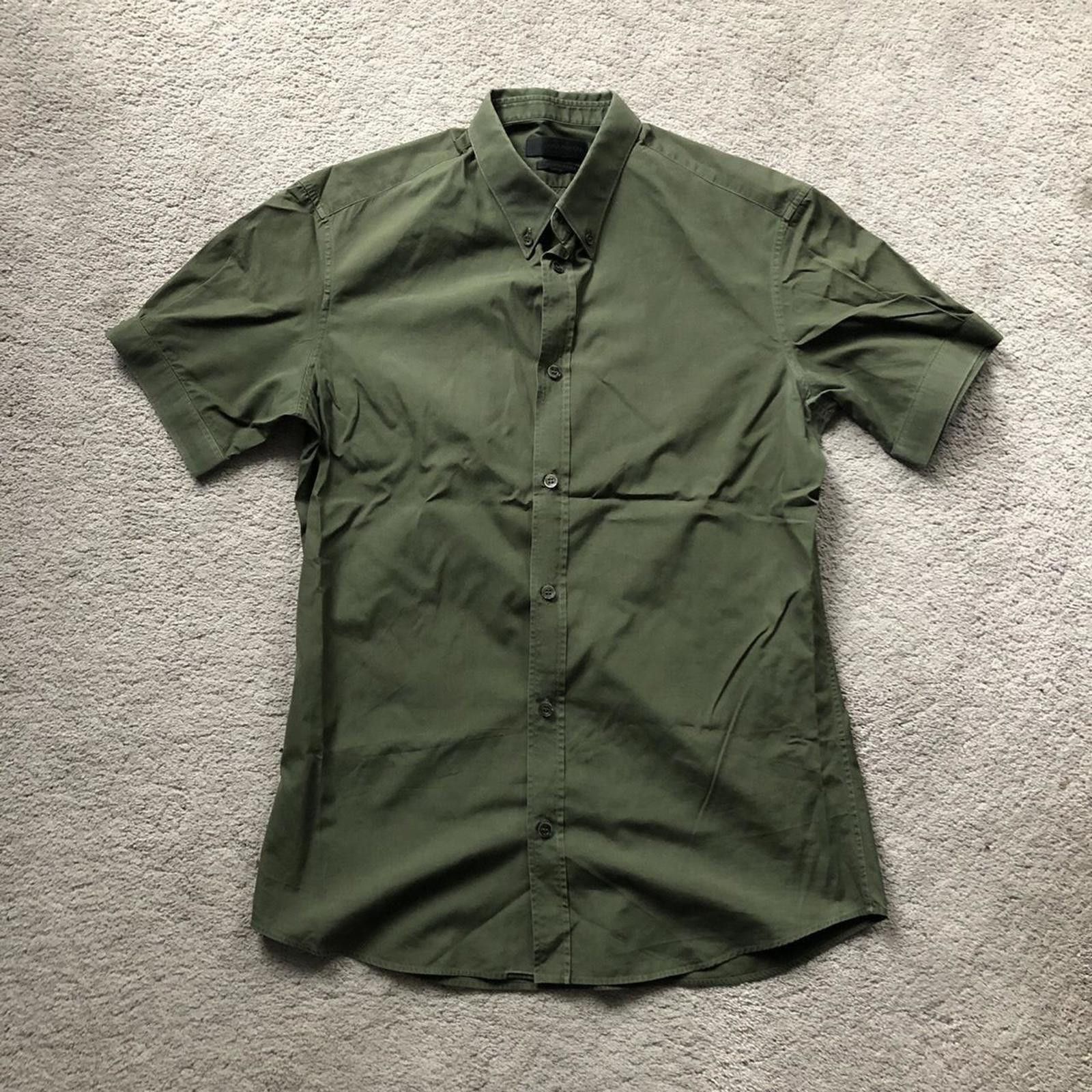 Alexander McQueen Alexander McQueen Short Sleeve Button Up Shirt Size US M / EU 48-50 / 2 - 1 Thumbnail