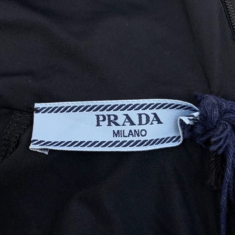Prada Prada Black triangle stand-up collar long-sleeved dress Size XS / US 0-2 / IT 36-38 - 7 Thumbnail