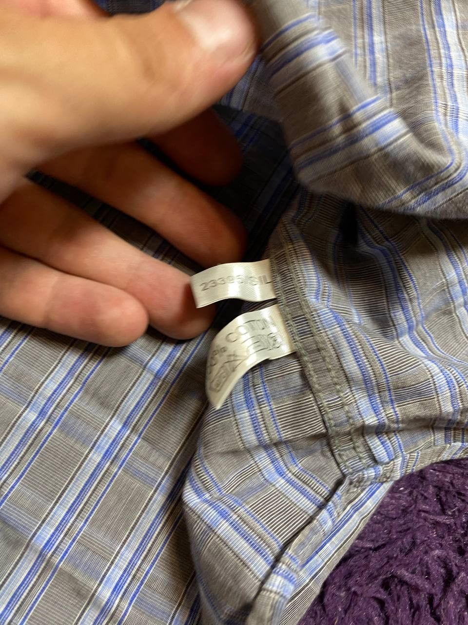 Yves Saint Laurent Y2K gray print shirt Yves Saint Laurent luxury Vintage Size US XL / EU 56 / 4 - 4 Thumbnail
