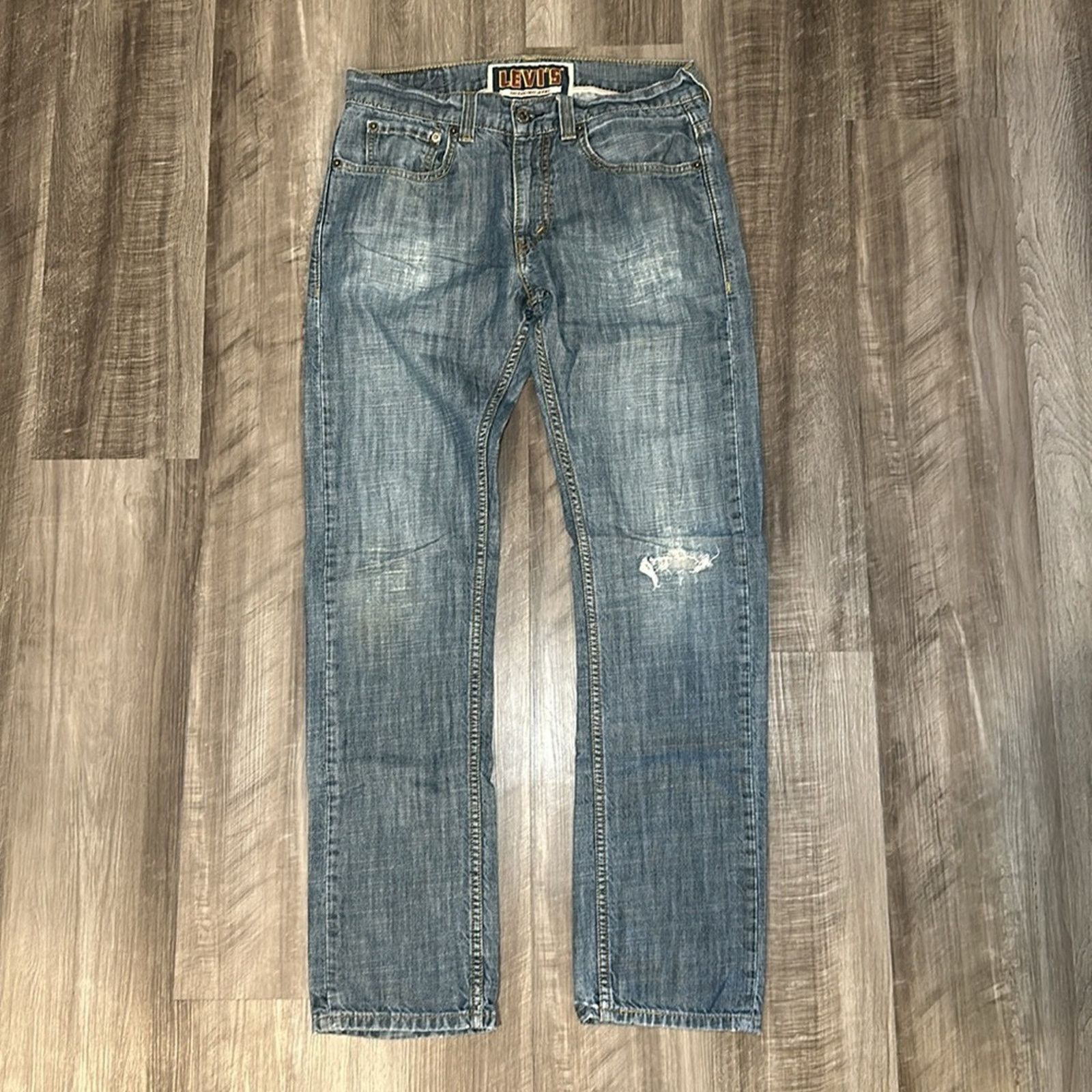 Levi's Levi’s 511 Distressed Skinny Jeans - 32x32 Size US 32 / EU 48 - 2 Thumbnail