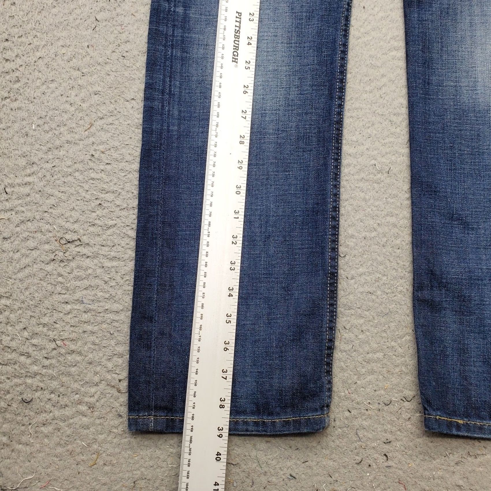 Levi's Levi's Mens 513 Jeans Jeans Shirt? 32x30 Blue Denim Faded Grunge Straight Leg Streetwear Size 32 Mens Size US 32 / EU 48 - 3 Thumbnail