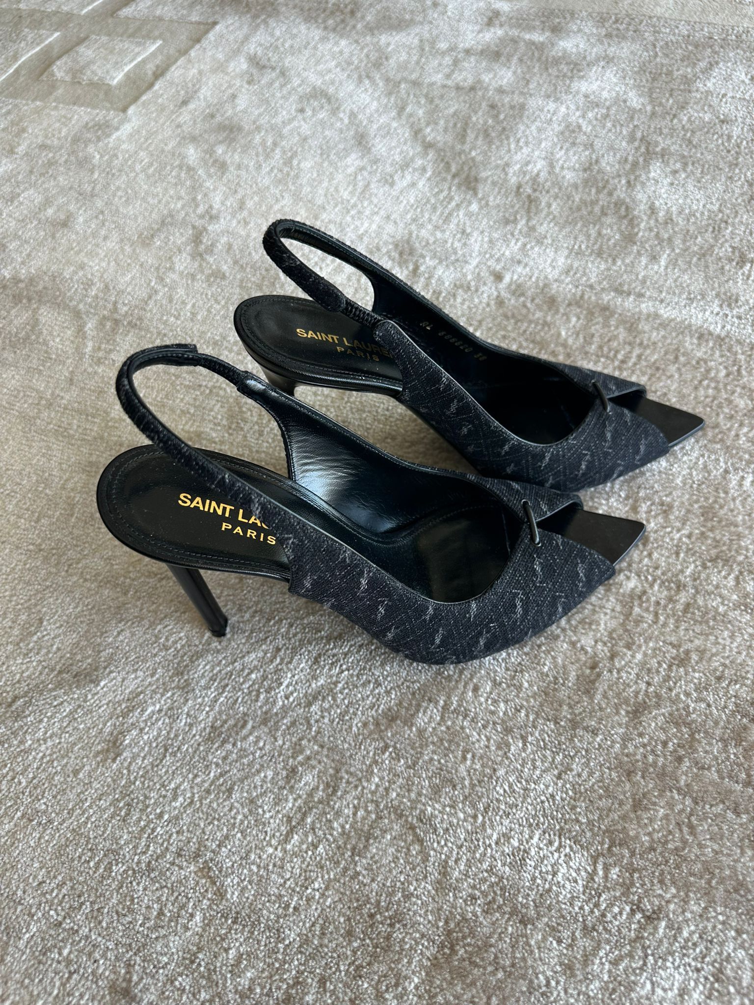 Yves Saint Laurent (RRP $995) YSL Corrado Heels Size US 7 / IT 37 - 3 Thumbnail