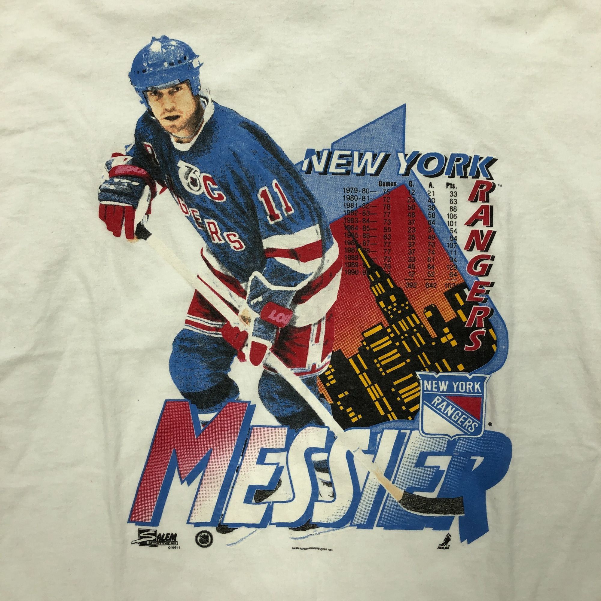 Salem Sportswear Salem Sportswear New York Rangers Mark Messier 1991 White T Size US XL / EU 56 / 4 - 2 Thumbnail