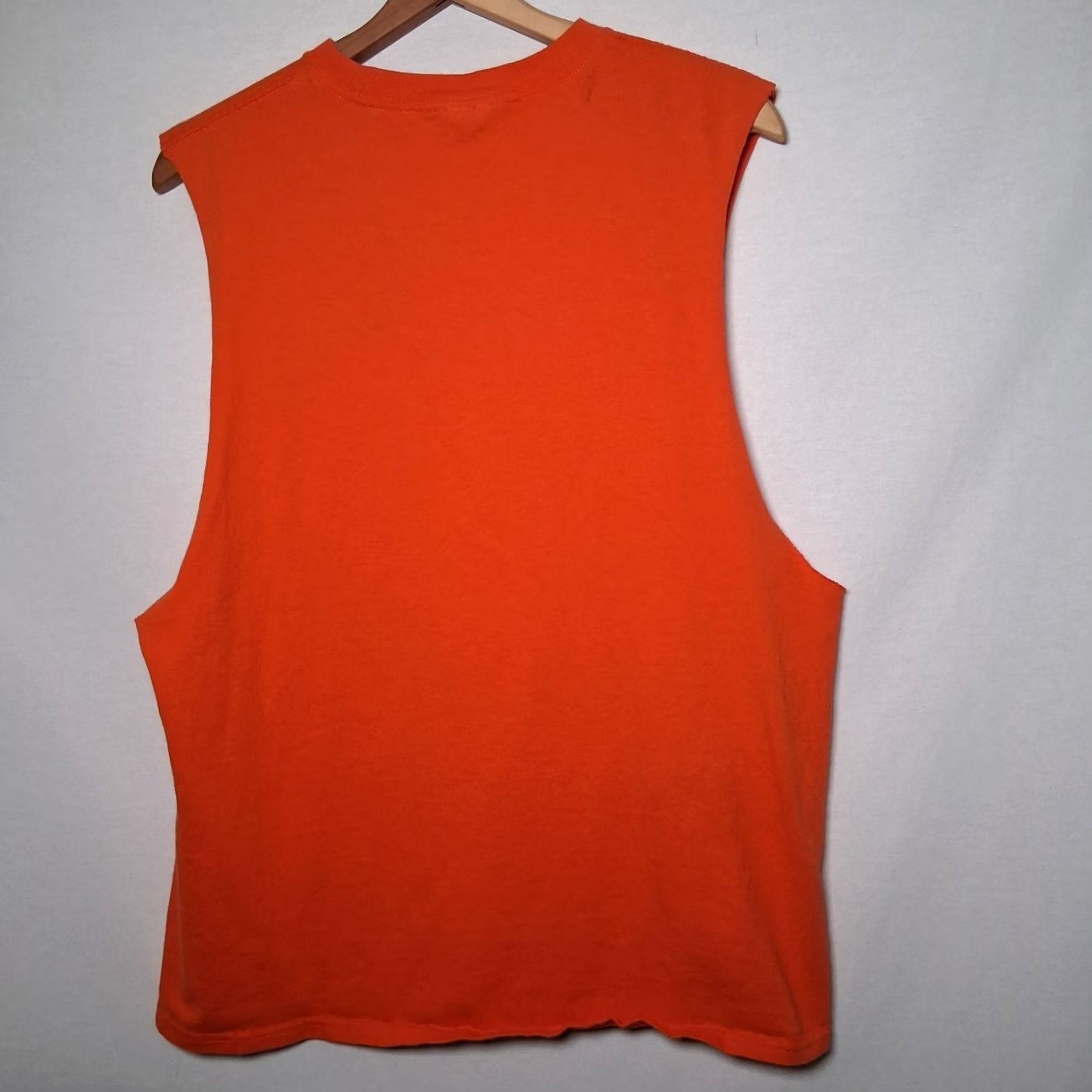 Vintage Worthy Is The Lamb Cutoff Muscle T Shirt M Christian Jesus Religious Crown READ Shirt Men Cotton Delta Pro Weight Orange Crew Neck Sleeveless Graphic Size US M / EU 48-50 / 2 - 3 Thumbnail