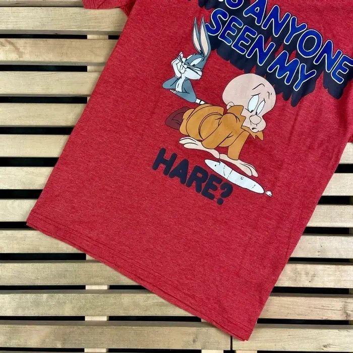 Warner Bros Mens Vintage T Shirt Looney Tunes Seen my here Size L Size US L / EU 52-54 / 3 - 3 Thumbnail