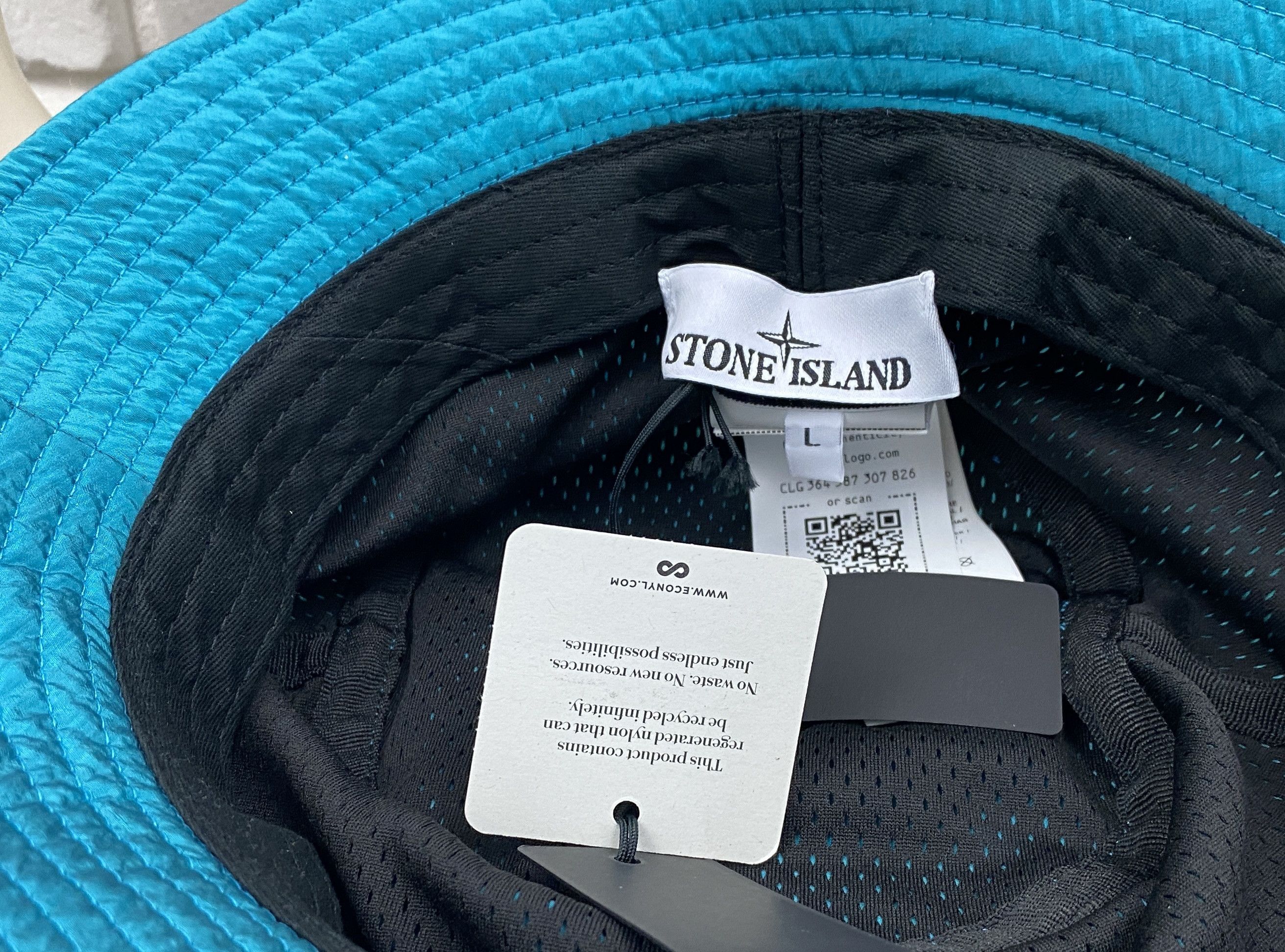 Stone Island BNWT Stone Island Nylon Metal Bucket Hat Cap Logo Size L Size ONE SIZE - 6 Thumbnail