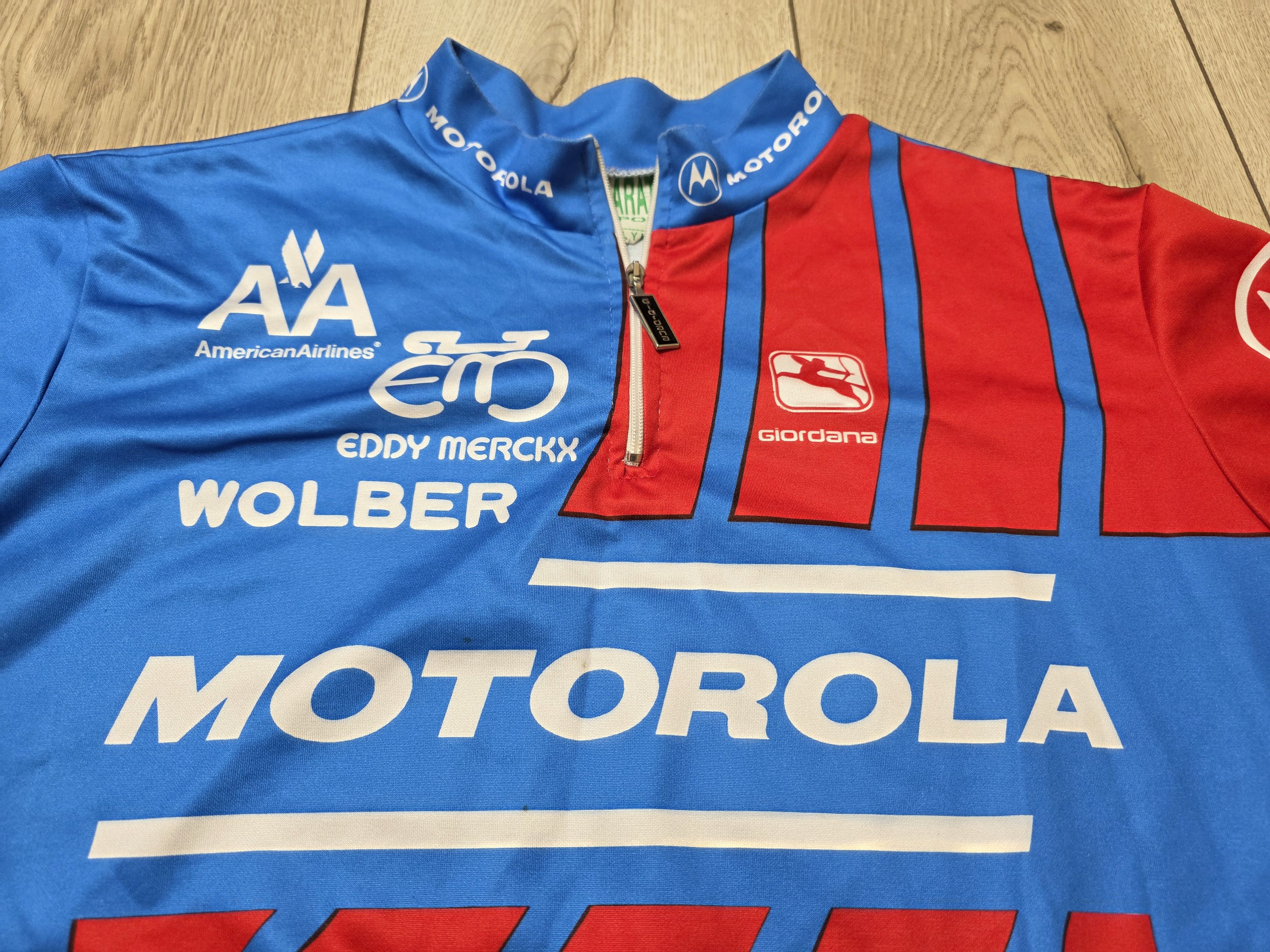 Vintage VINTAGE EDDY MERCKX CYCLING JERSEY MOTOROLA TEAM CYCLING Size US L / EU 52-54 / 3 - 3 Thumbnail