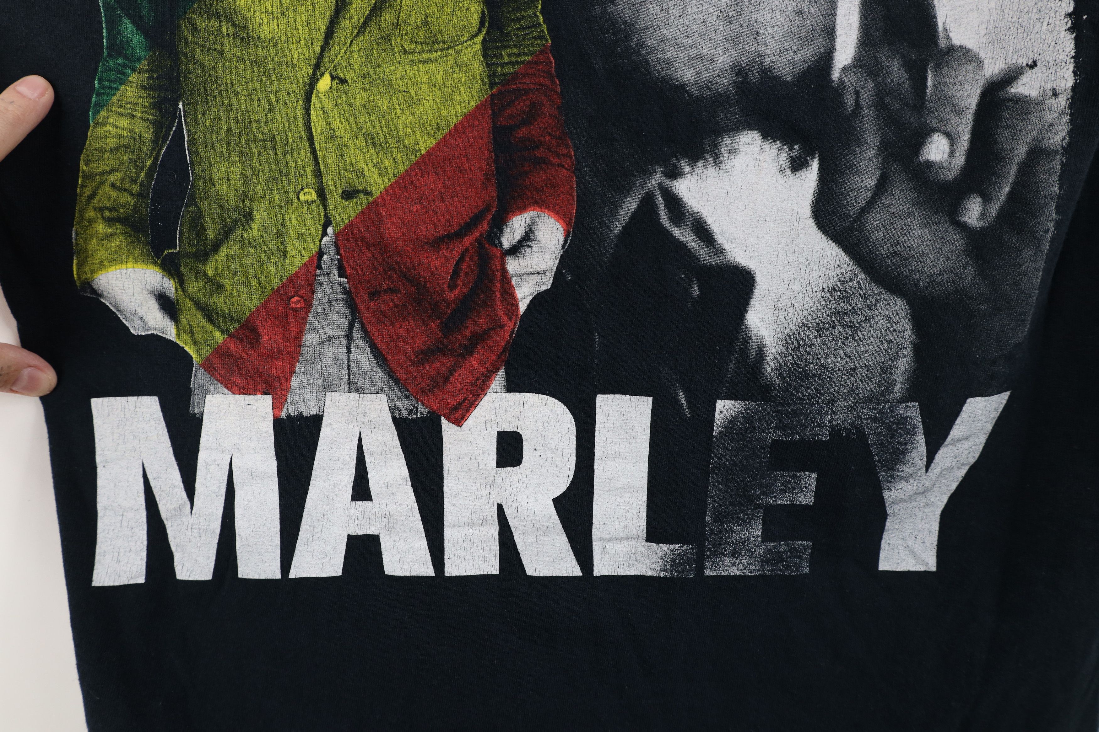 Vintage Vintage Y2K Streetwear Bob Marley Big Logo Rasta T-Shirt Size US M / EU 48-50 / 2 - 6 Thumbnail